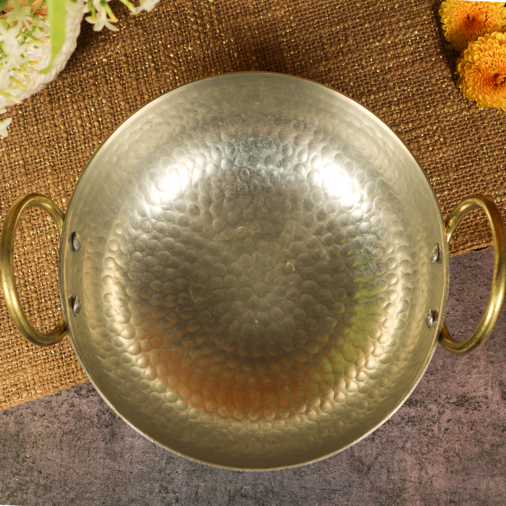 Ambi Heavy Bottom Peetal Kadai for Cooking 8 inch