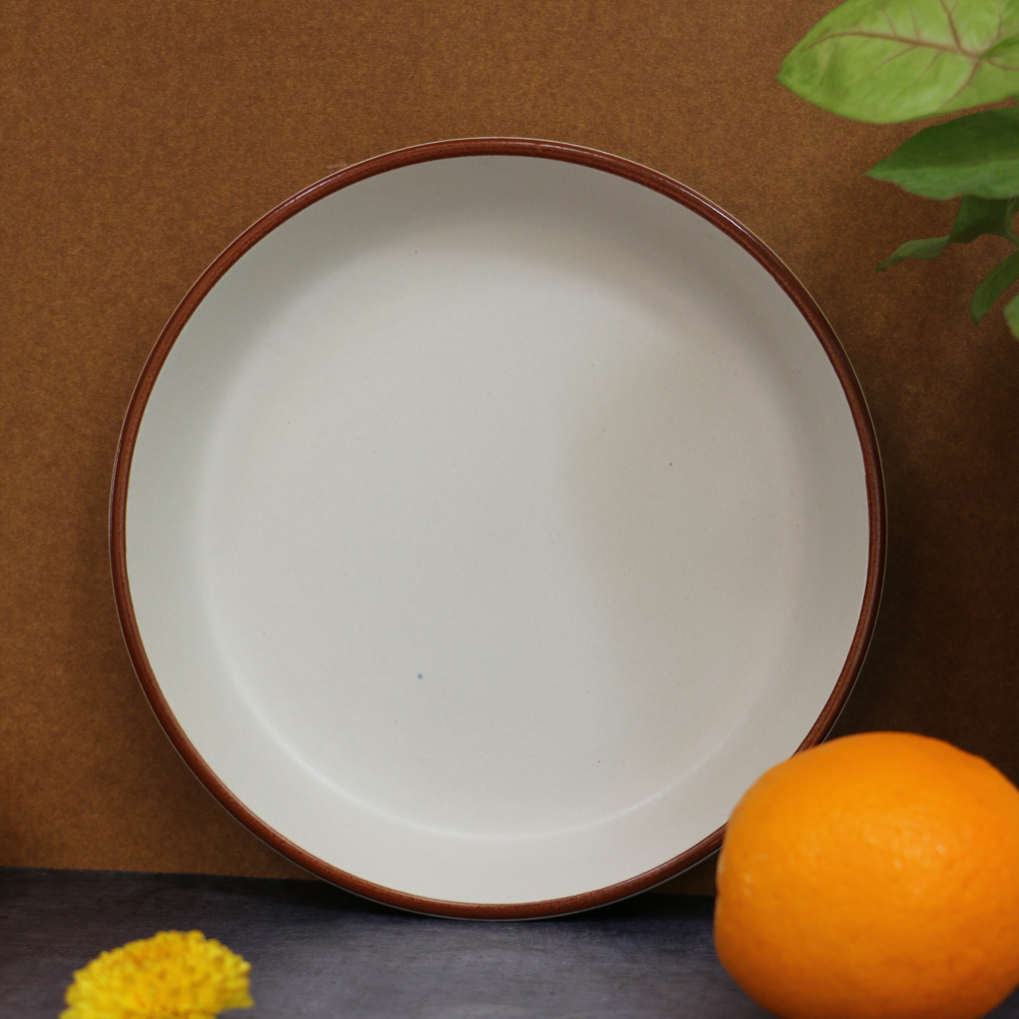 Ambi Heavy Stoneware Deep Plate 8.5 inches