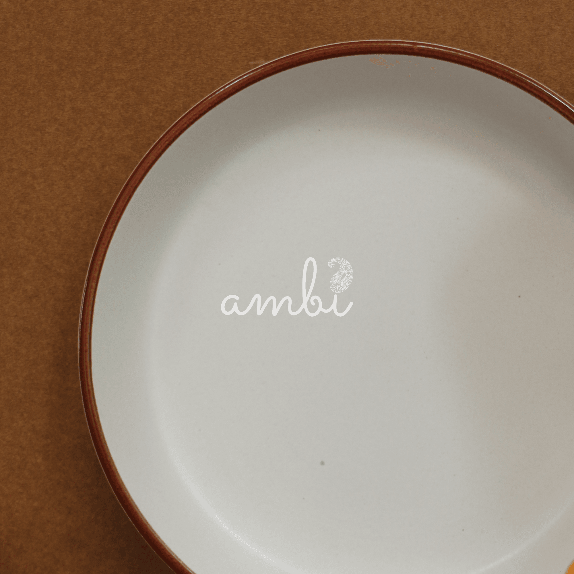 Ambi Heavy Stoneware Deep Plate 8.5 inches