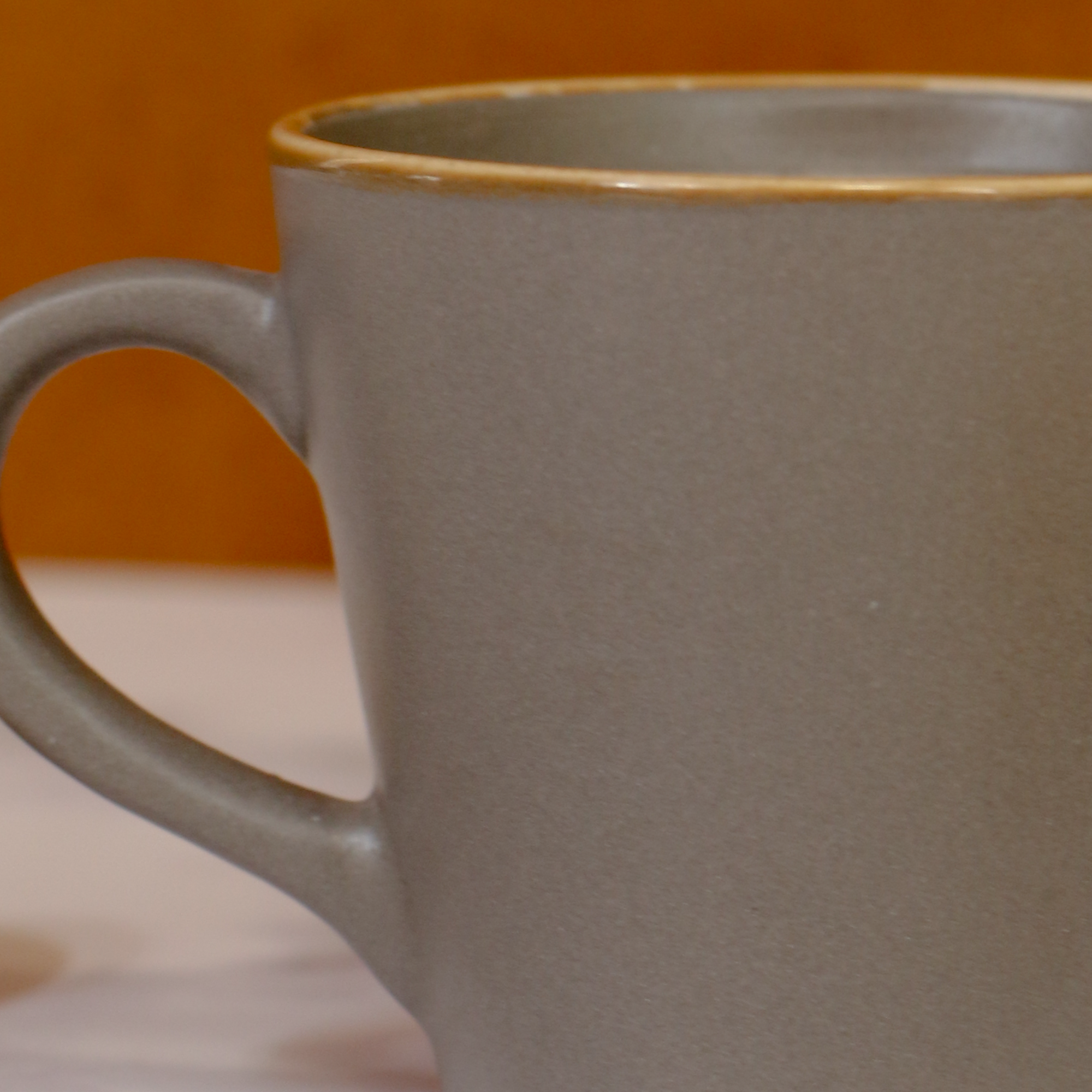 Ambi Stoneware Grey Coffee Cups Small Set of 4 (120 ml each)