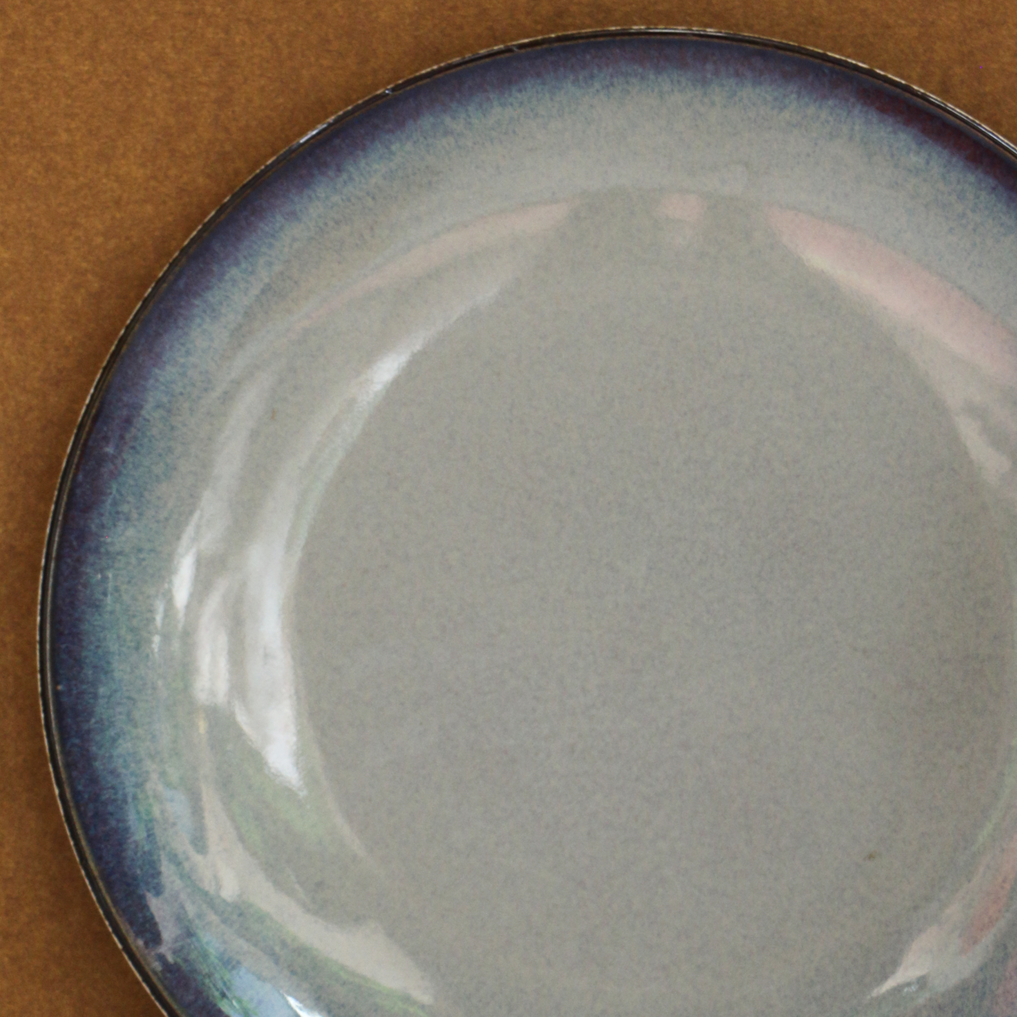 AMBI Heavy Stoneware Blue Deep Plate 11 inches I Microwave safe | Ideal for Gifting | Set of 1
