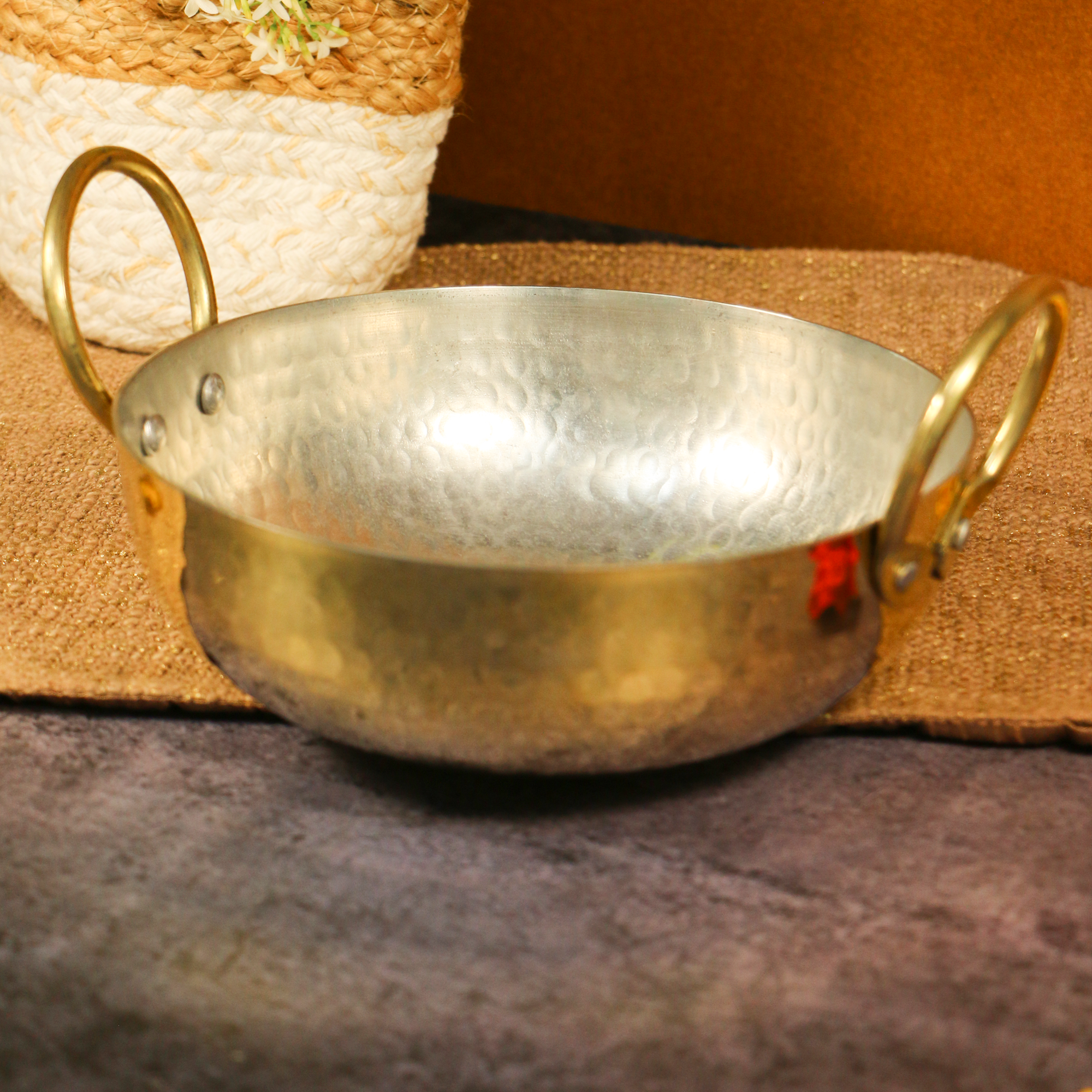 Ambi Heavy Bottom Peetal Kadai for Cooking 8 inch