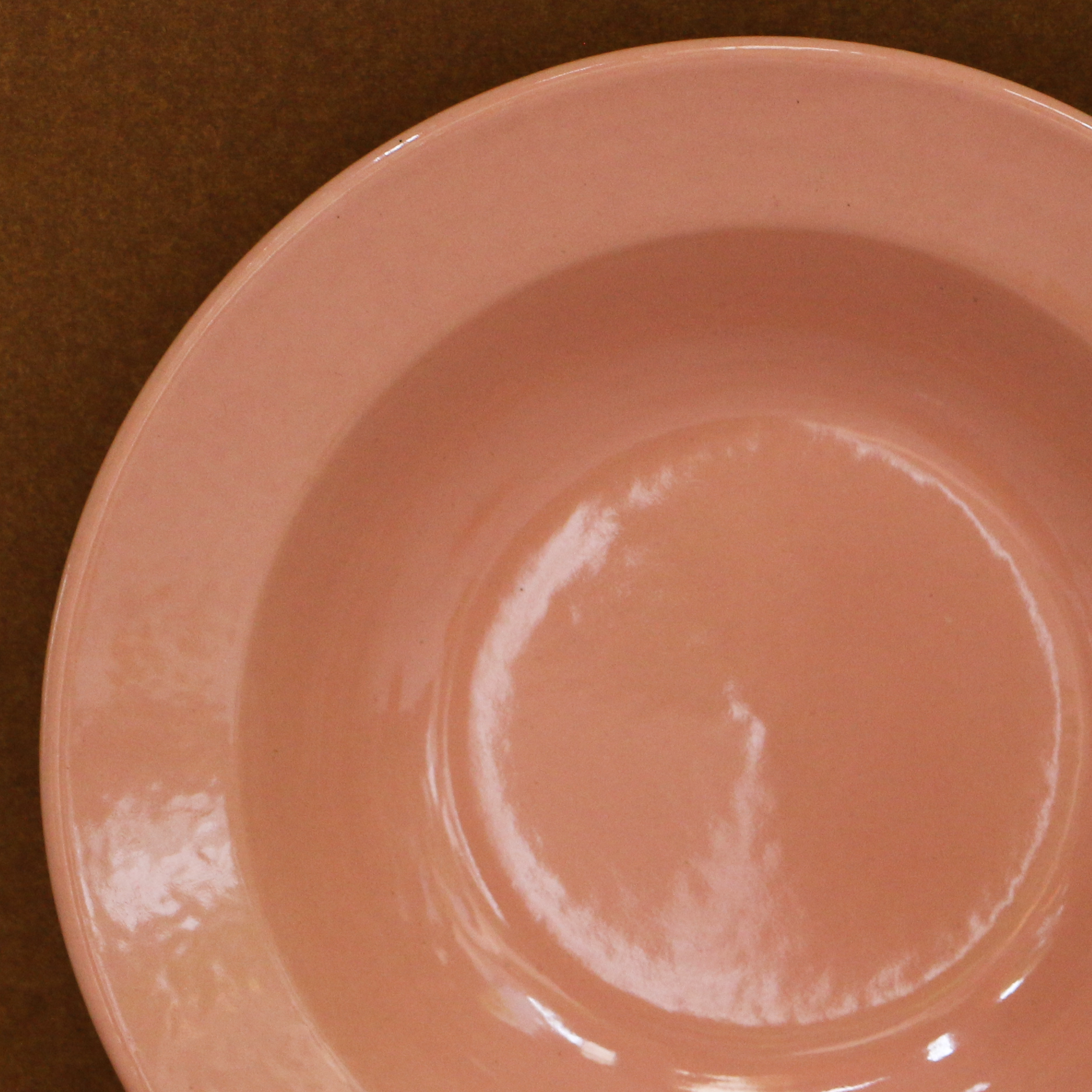 Ambi Heavy Stoneware Peach Deep Pasta Plate 8.5 inches | Set of 2