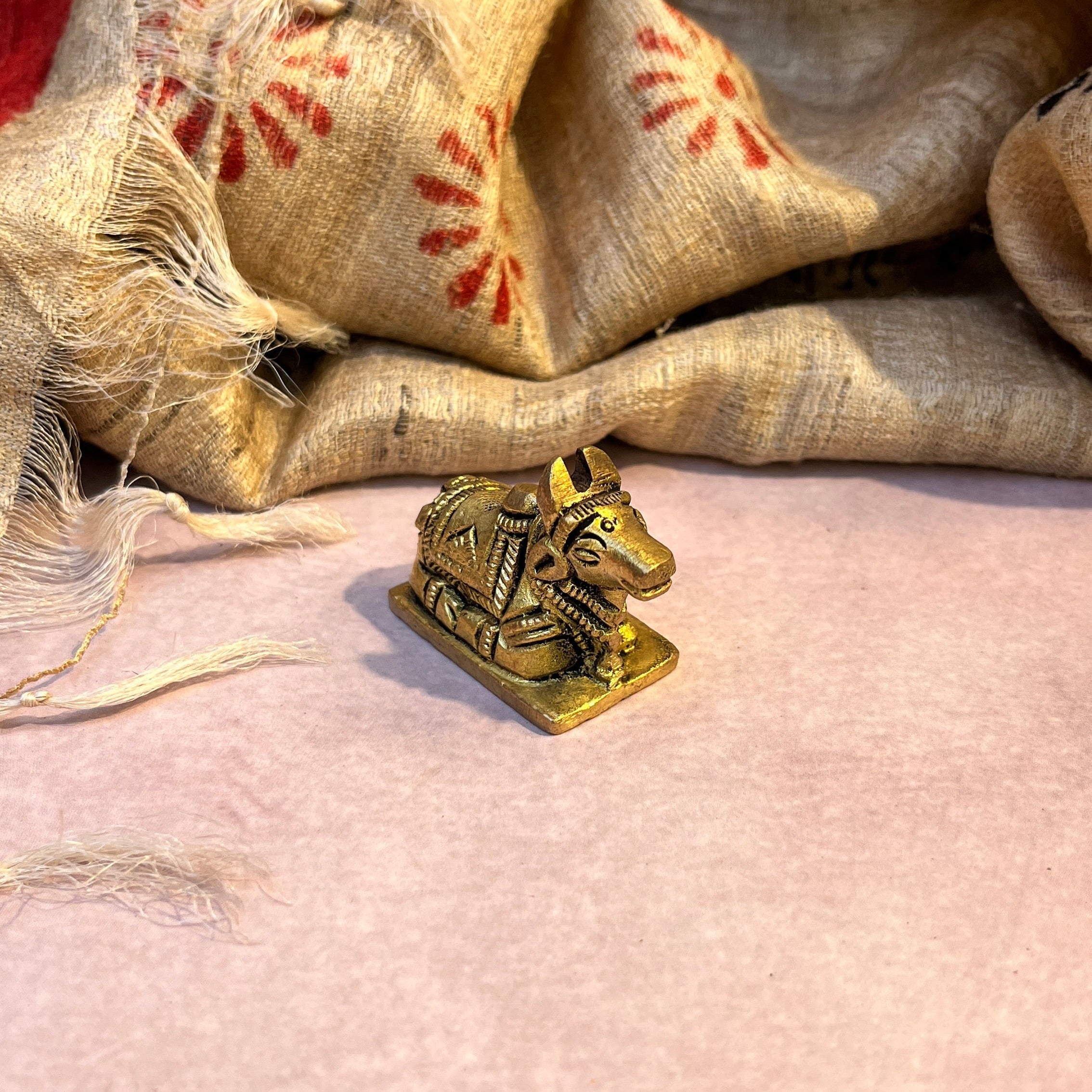 Ambi Pure Brass Nandi Maharaj Murti - 101 Grams