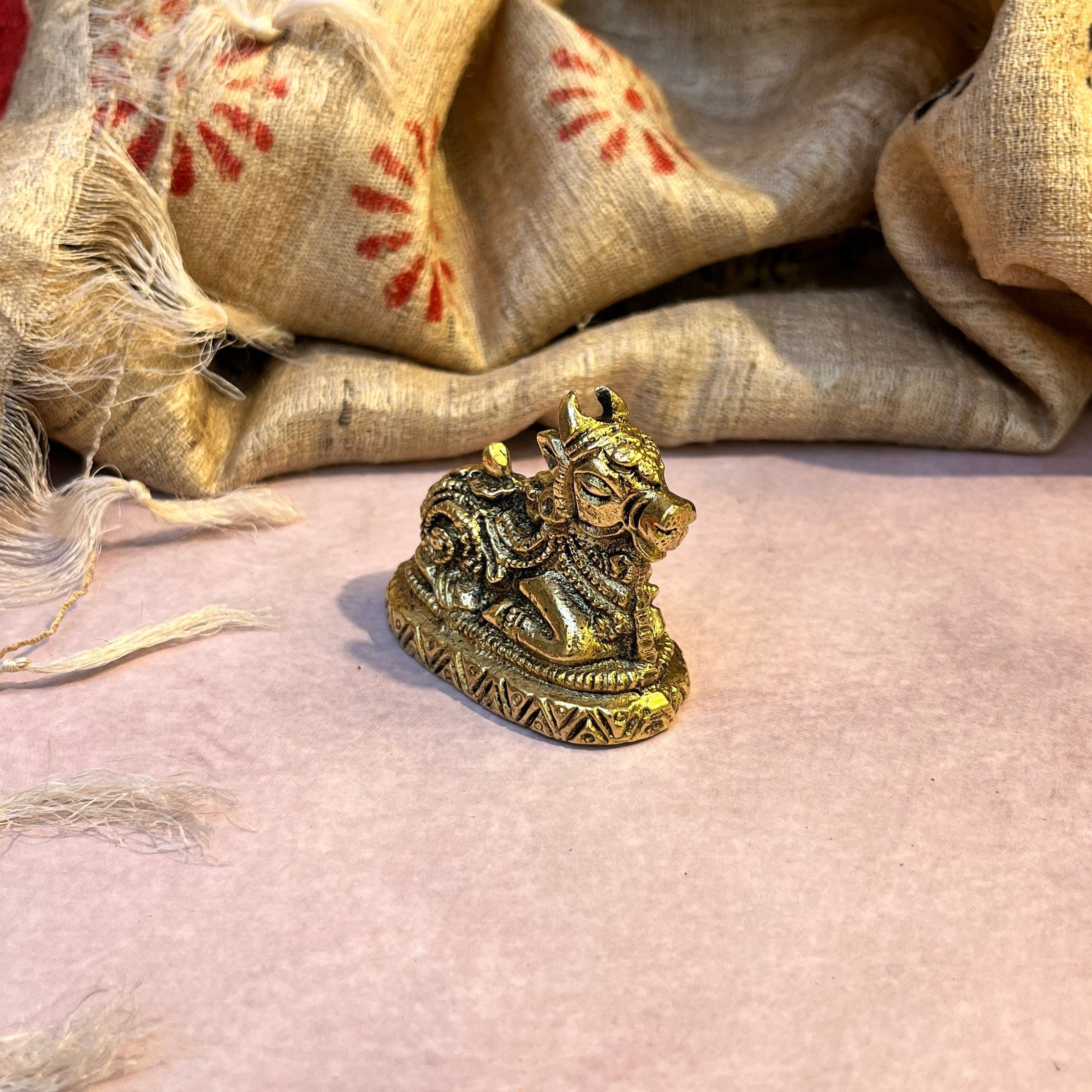 Ambi Pure Brass Nandi Maharaj Murti - 124 Grams