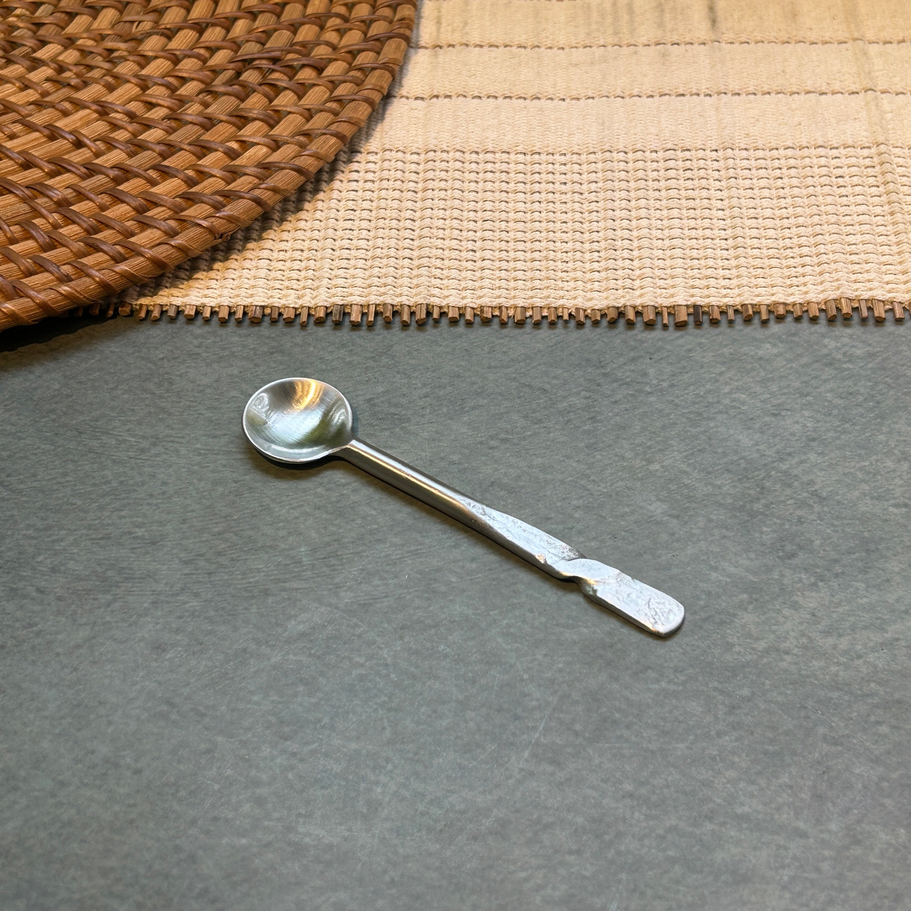 Ambi Pure Brass Contour Twist design Tea and Coffee Spoon | Multipurpose Spoon |