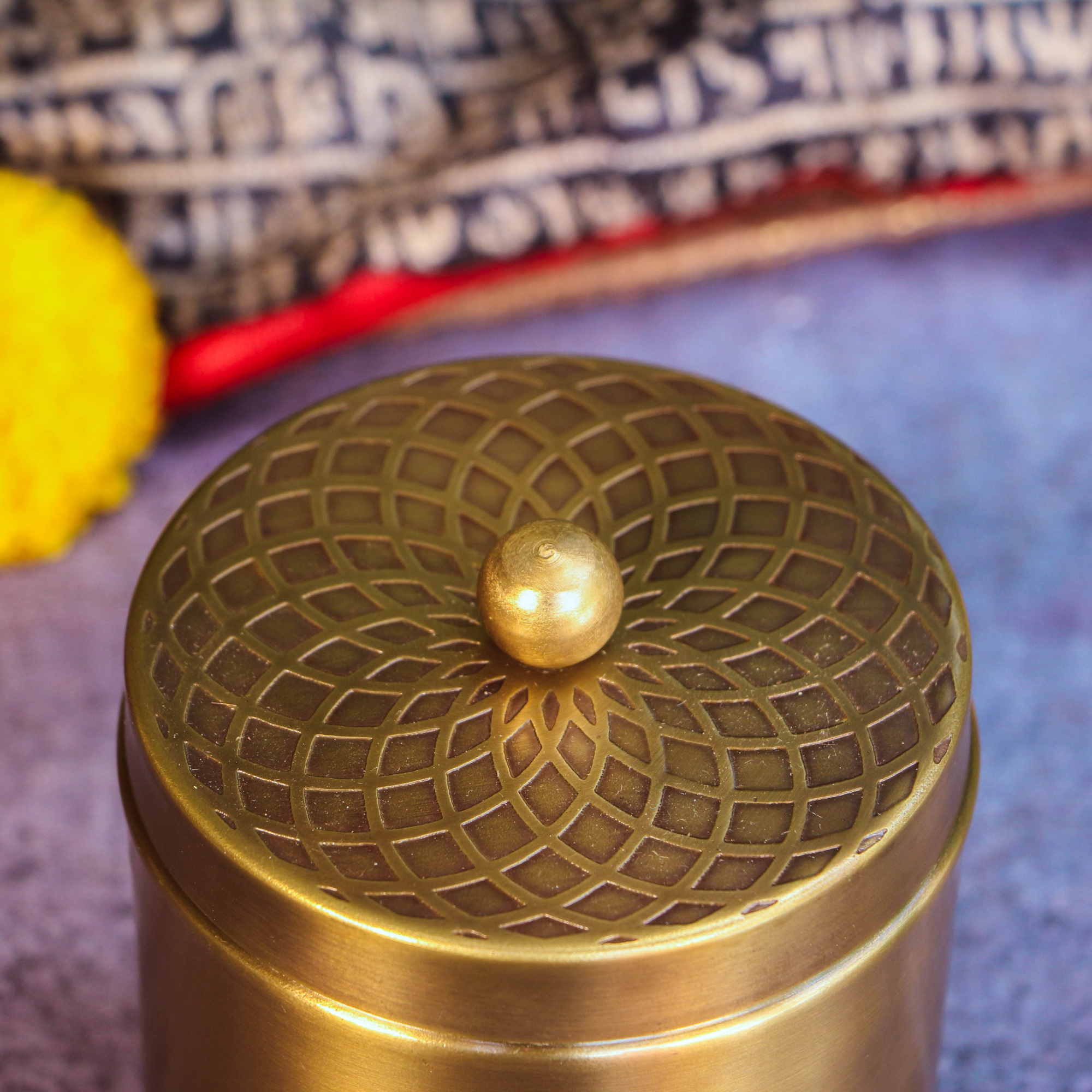 100% Pure Brass Tea and Sugar Air Tight Storage Boxes