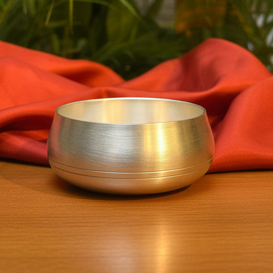 Ambi Pure BIS 92.5 Silver-Plated Brass Katori for Pooja | 3.5 Inch