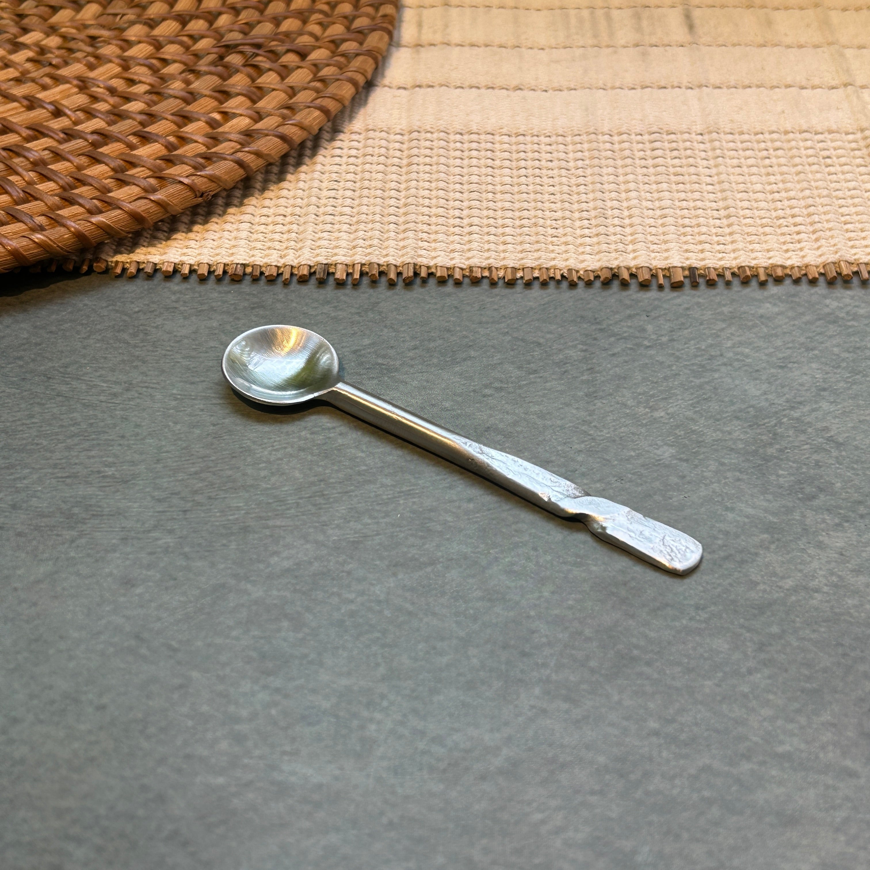 Ambi Pure Brass Contour Twist design Tea and Coffee Spoon | Multipurpose Spoon |