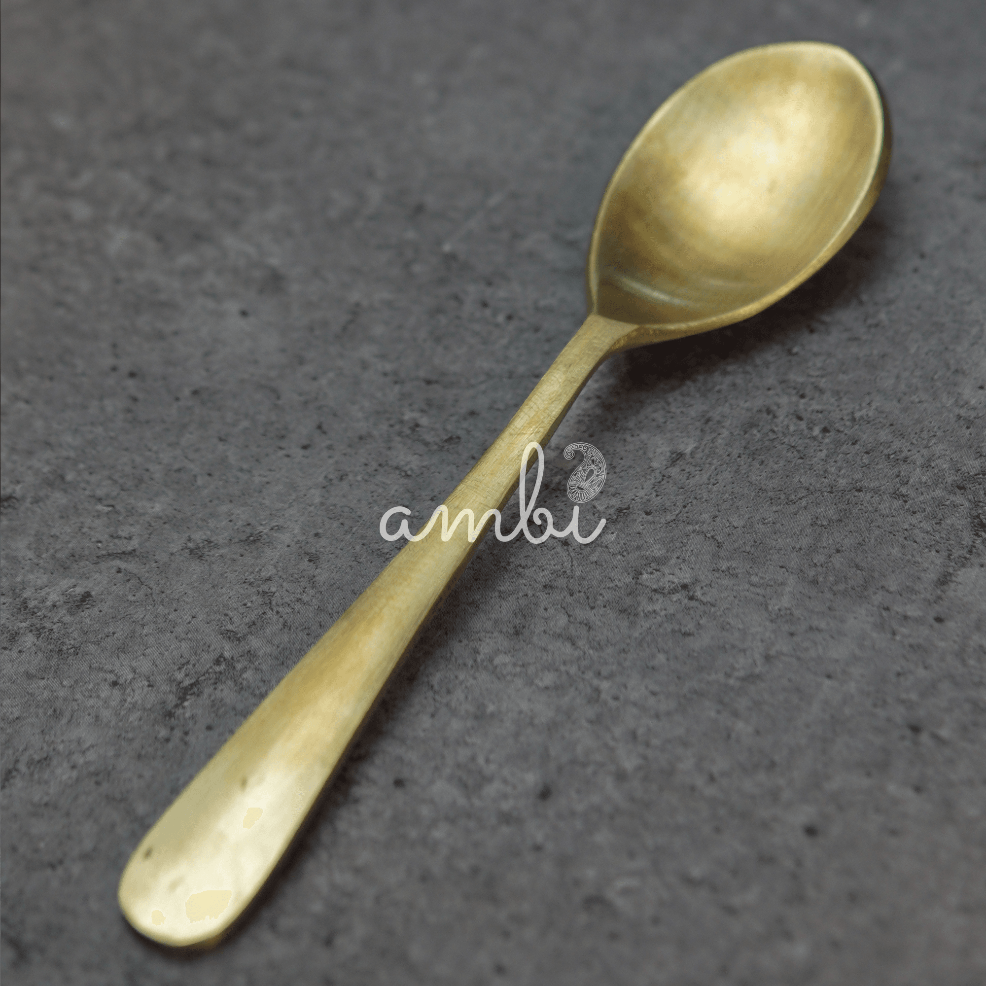 AMBI Pure 100% Lead Free Kansa Small Spoon - 13 cm - 27g