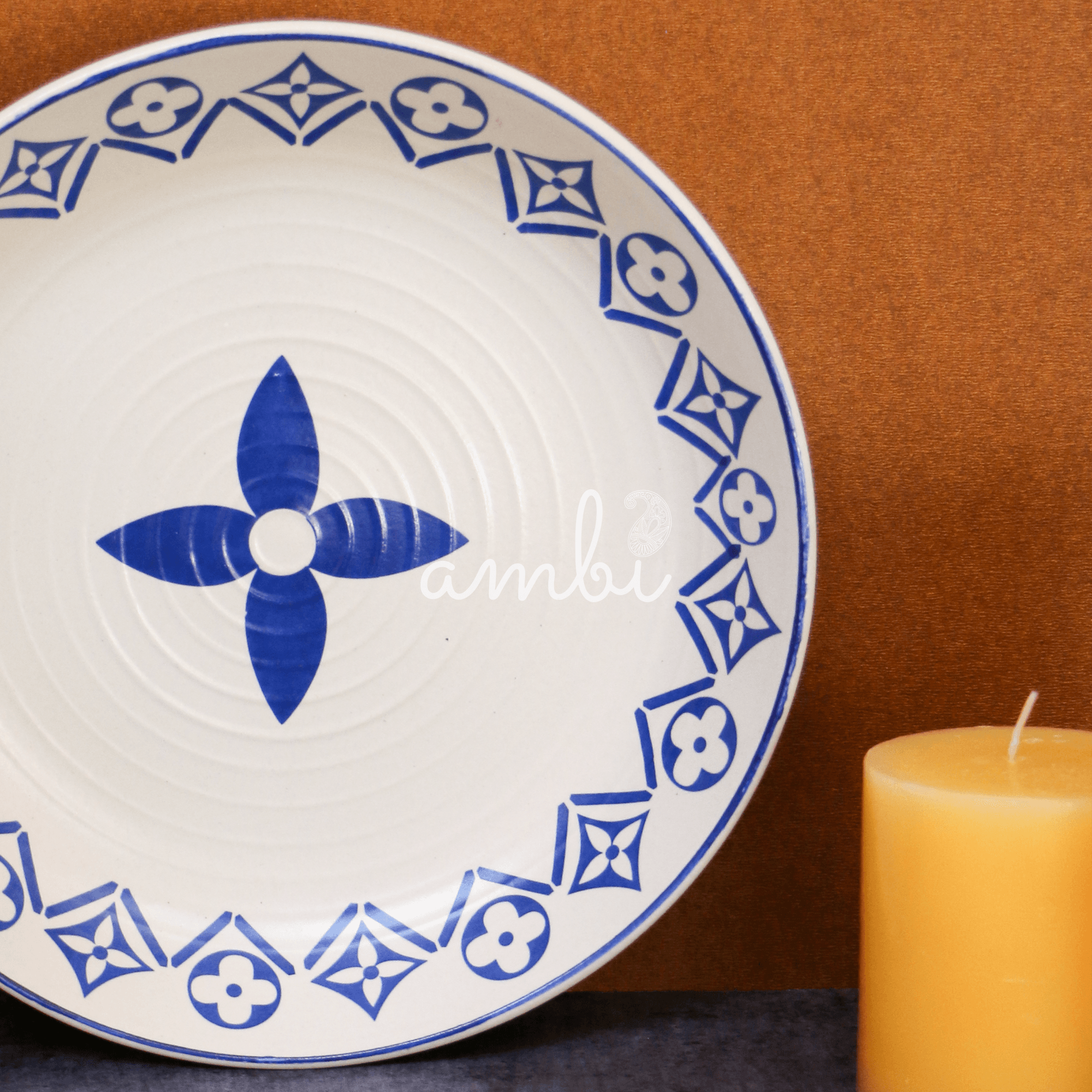 Ambi Stoneware Large Decal Platter 23 cm