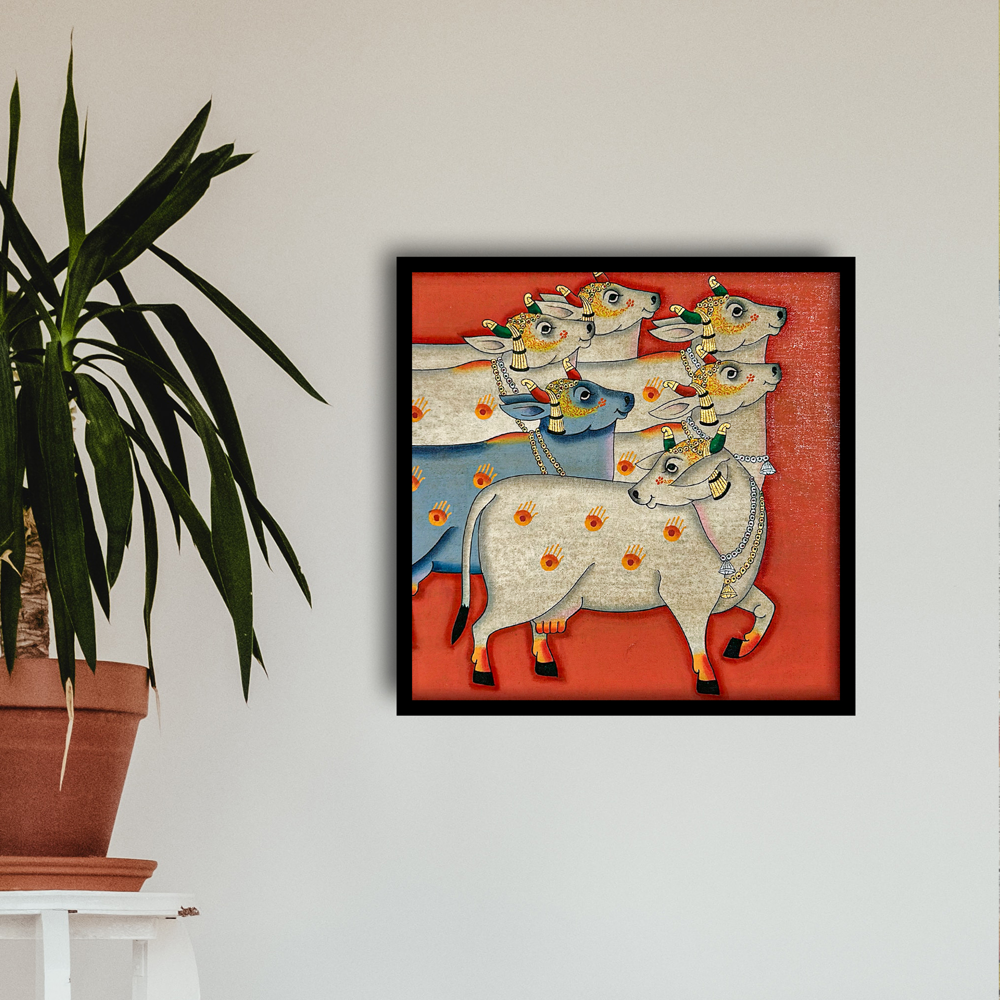 Hand Painted Pichwai Painting with Frame