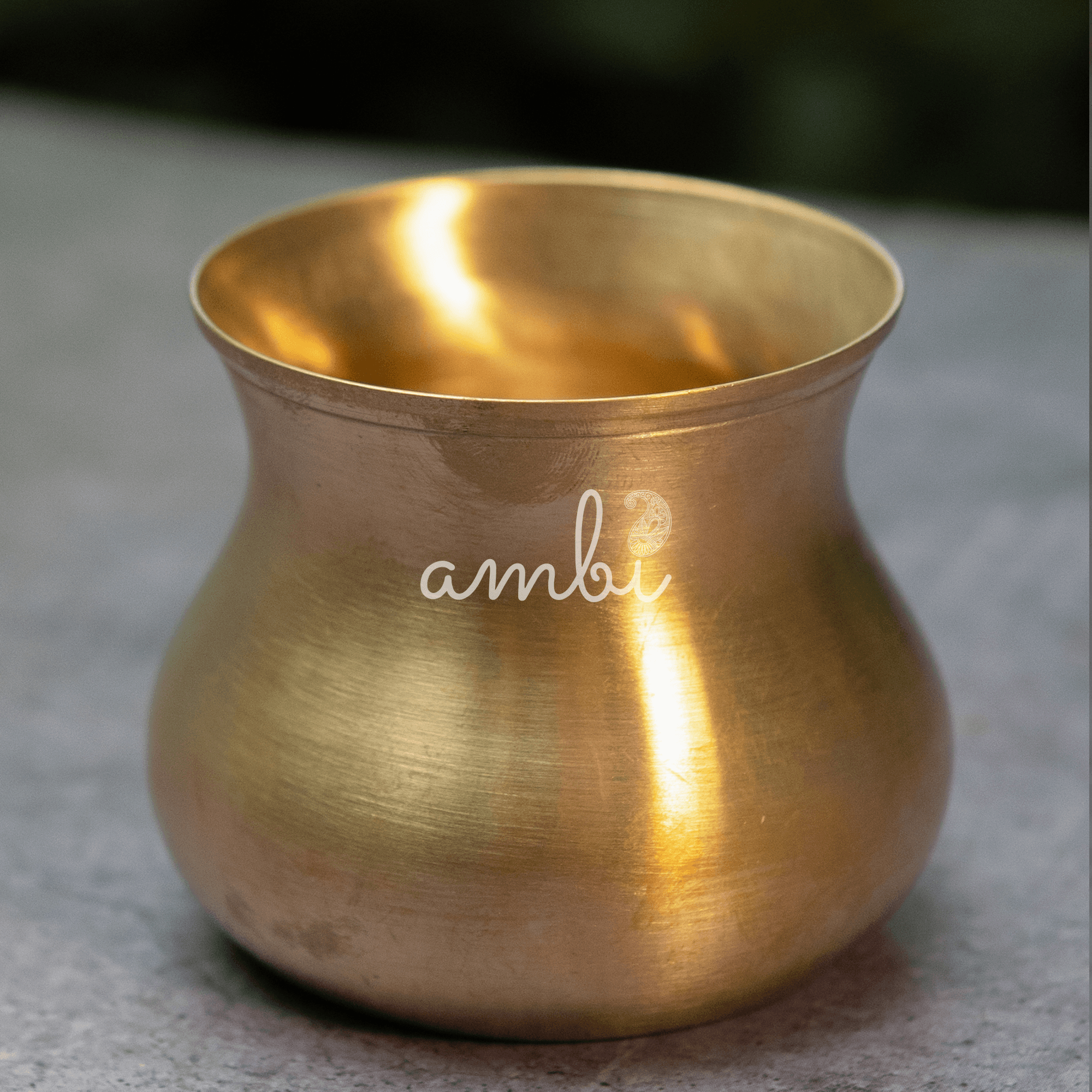 100% Pure and Elegant Brass Lota Medium - 250 ML Capacity - Puja / Suryanamaskar