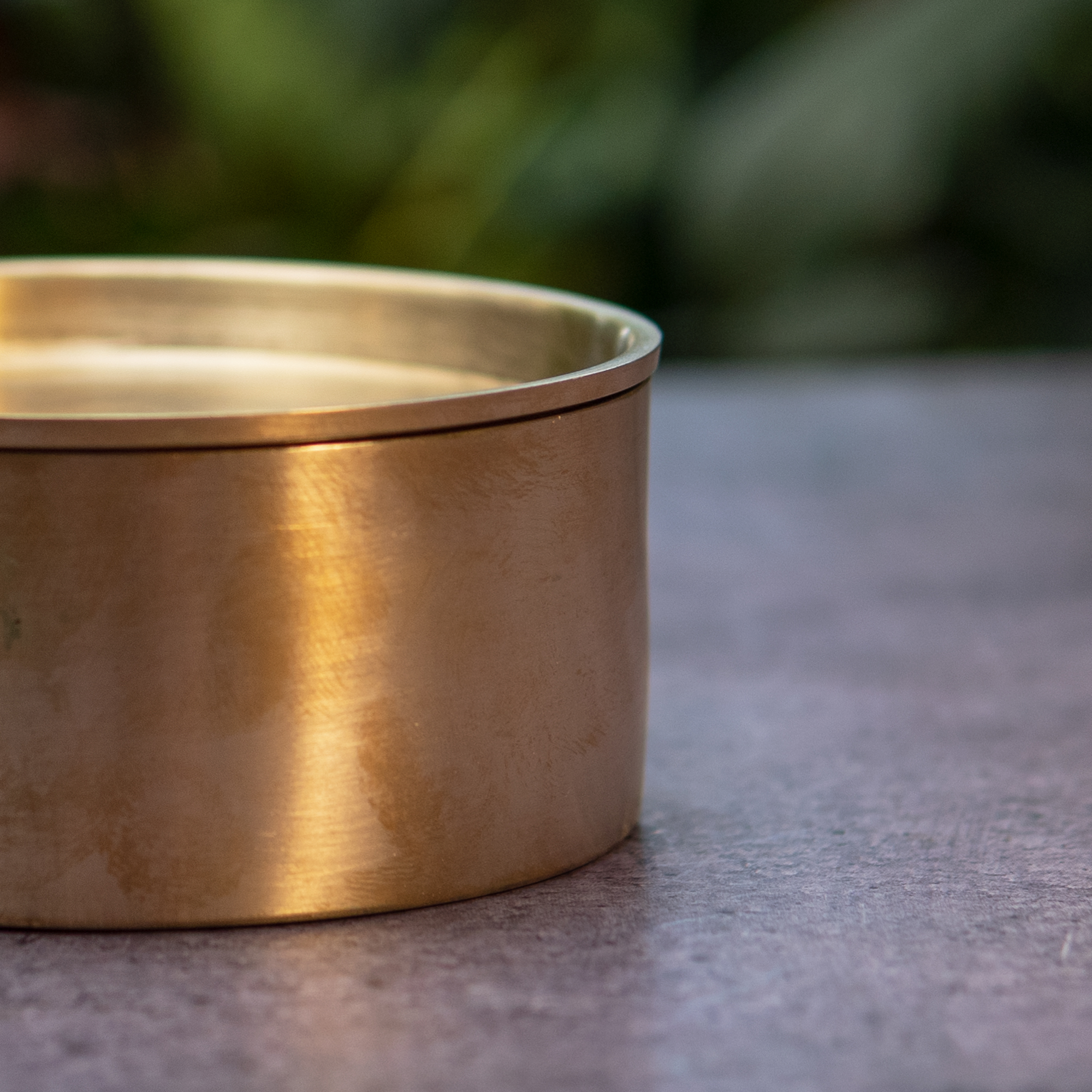 Pure 100% Kansa Almond Soaking Box / Tiffin Box - Elegant Plain
