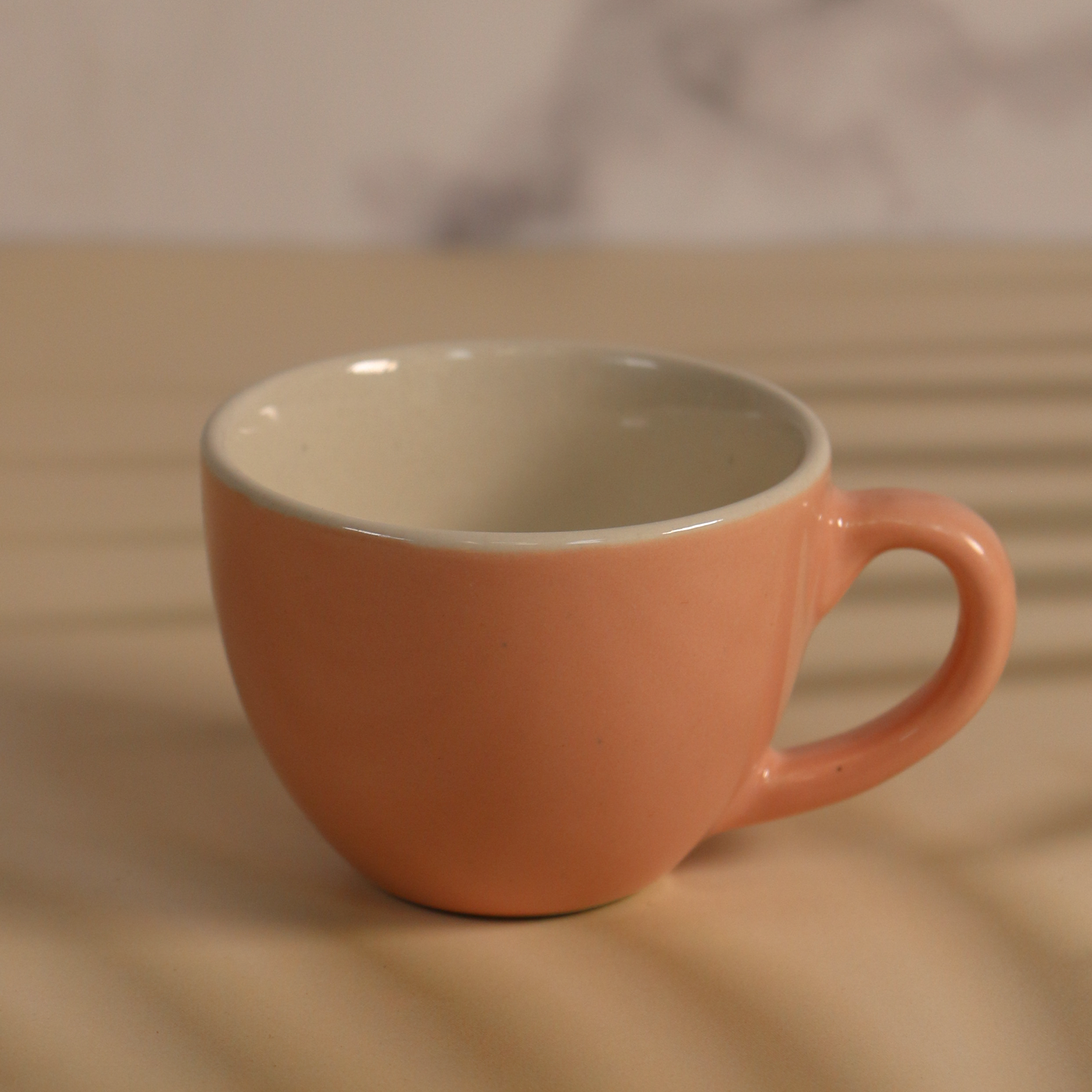 Ambi Small Peach Espresso Cups Set of 2 (150 ml each)