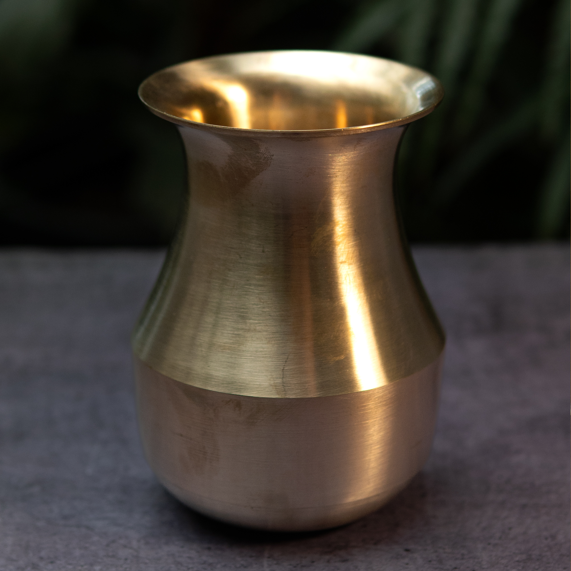 Elegant Traditional Pure 100% Lead Free Kansa Parsi Satari Big Lota -Tumbler / Glass - 470 ML