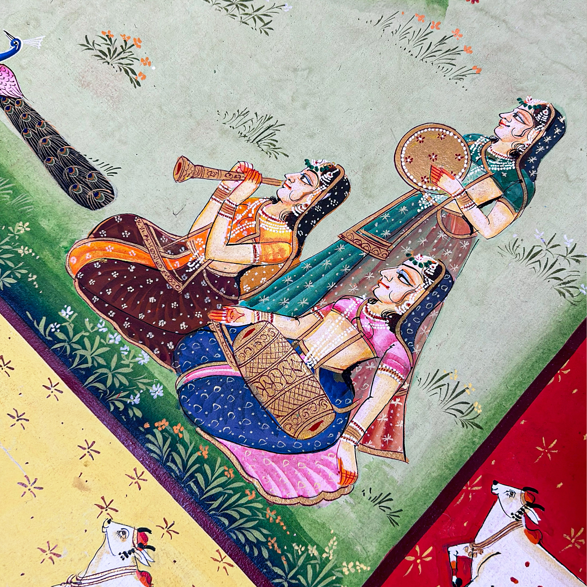 2025 - Pichwai Art - Hand Painted Shreenathji Raasleela Painting