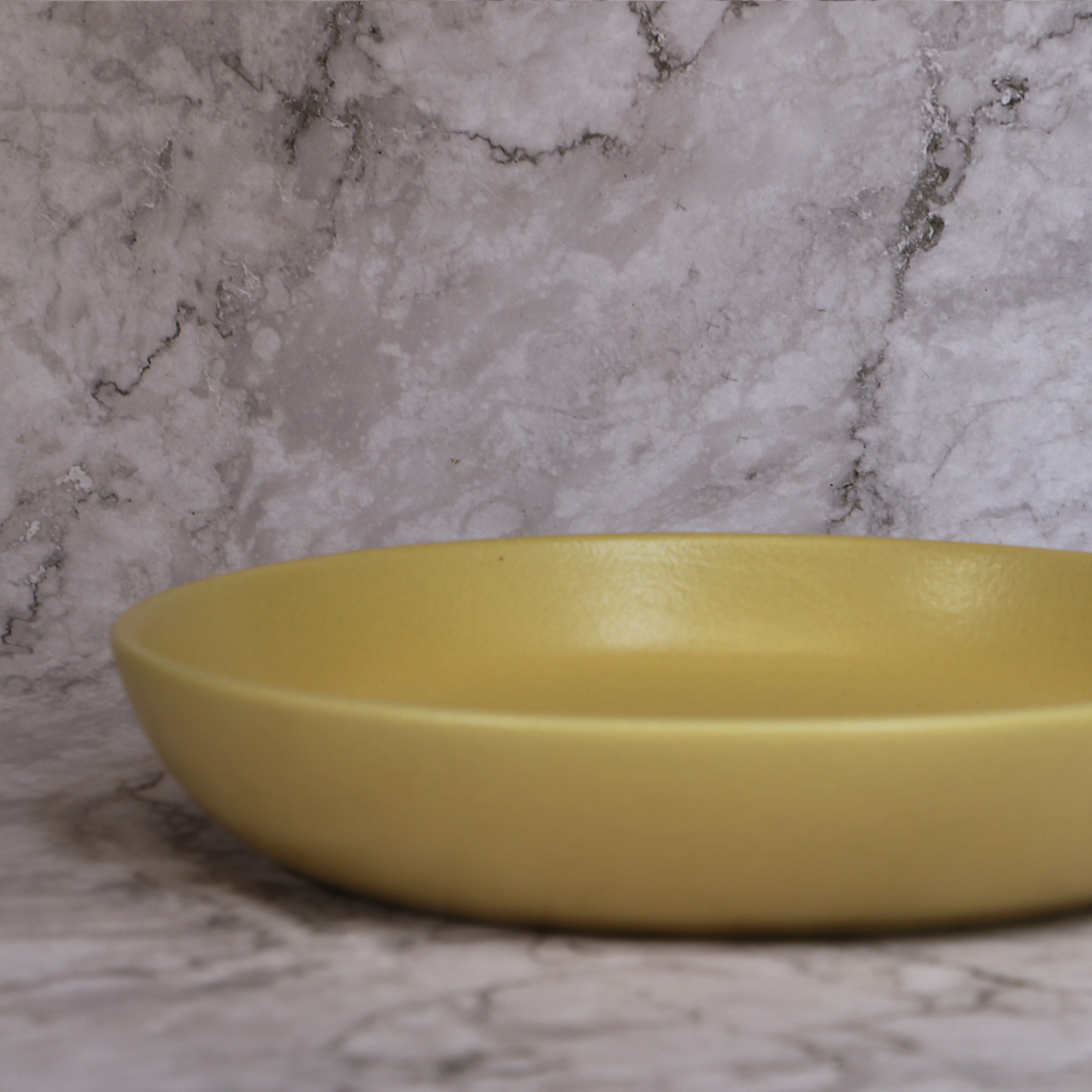 2026 - Ambi Stoneware Lemon Shallow Bowl 8 inch