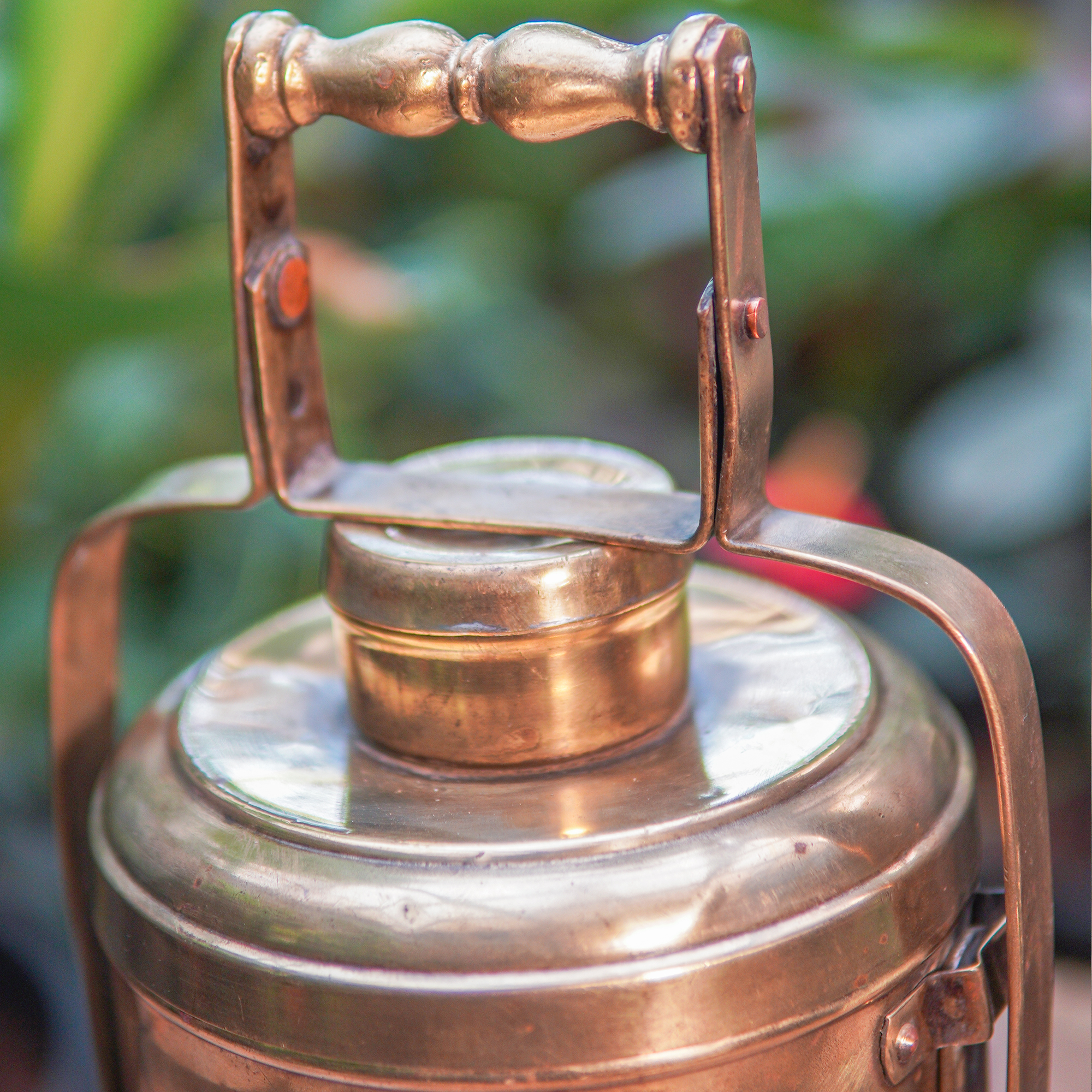 Handcrafted Vintage Brass Lunch Box 3 Tier Set