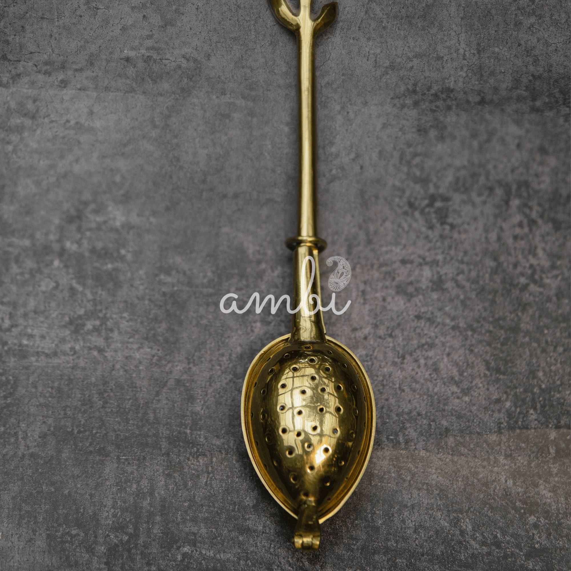 Floral Elegance Brass Tea Infuser