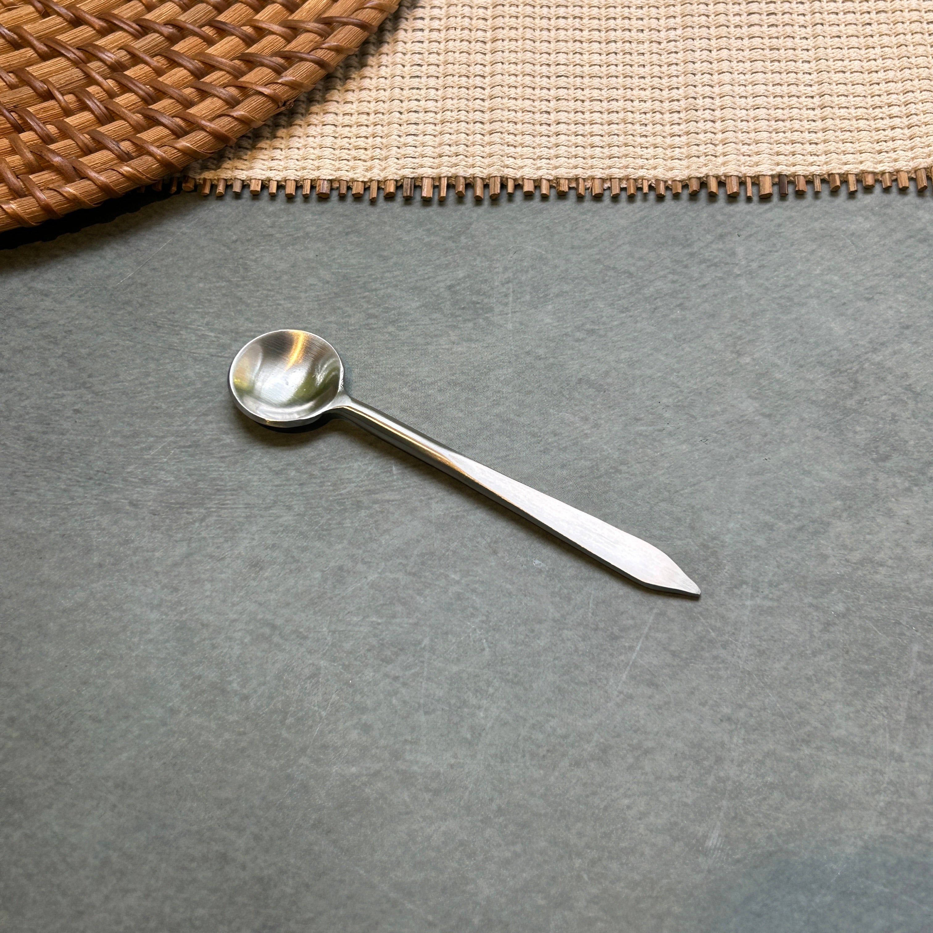 Ambi Pure Brass Pointed Handle design Tea and Coffee Spoon | Multipurpose Spoon |