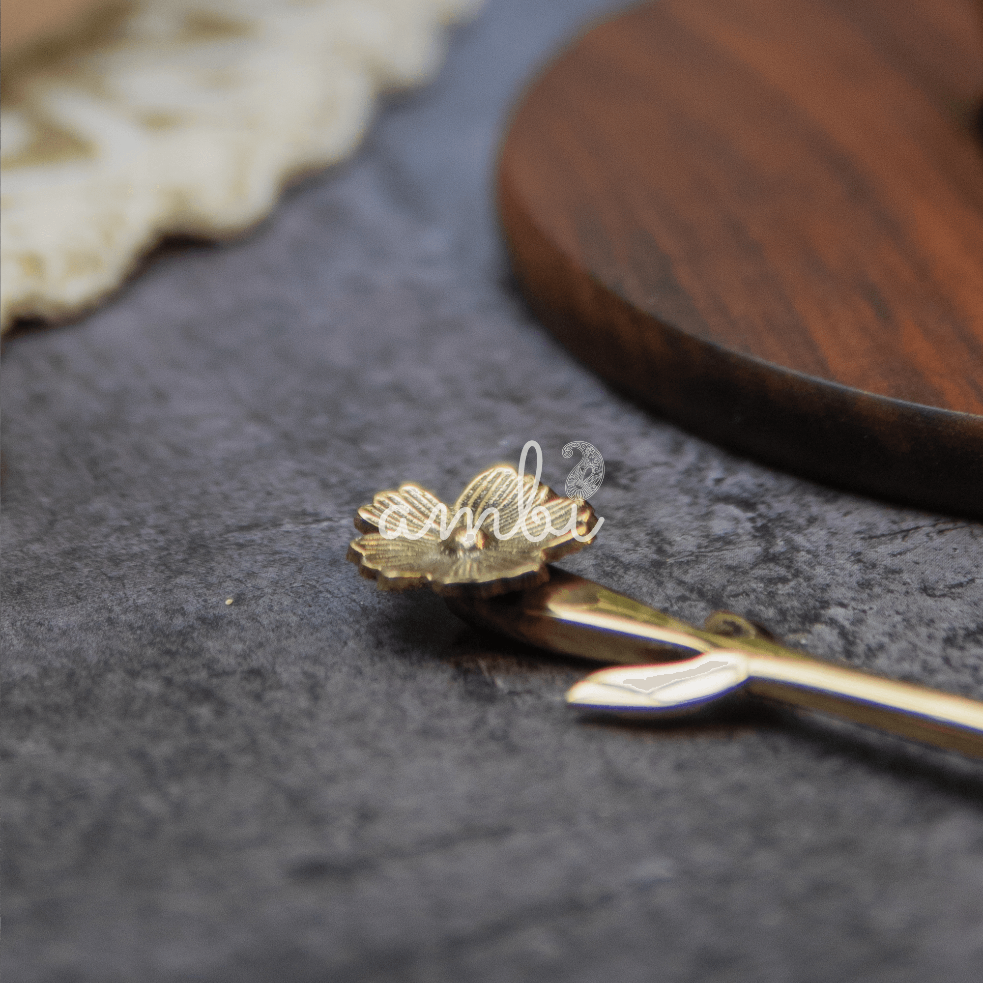 Floral Elegance Brass Tea Infuser