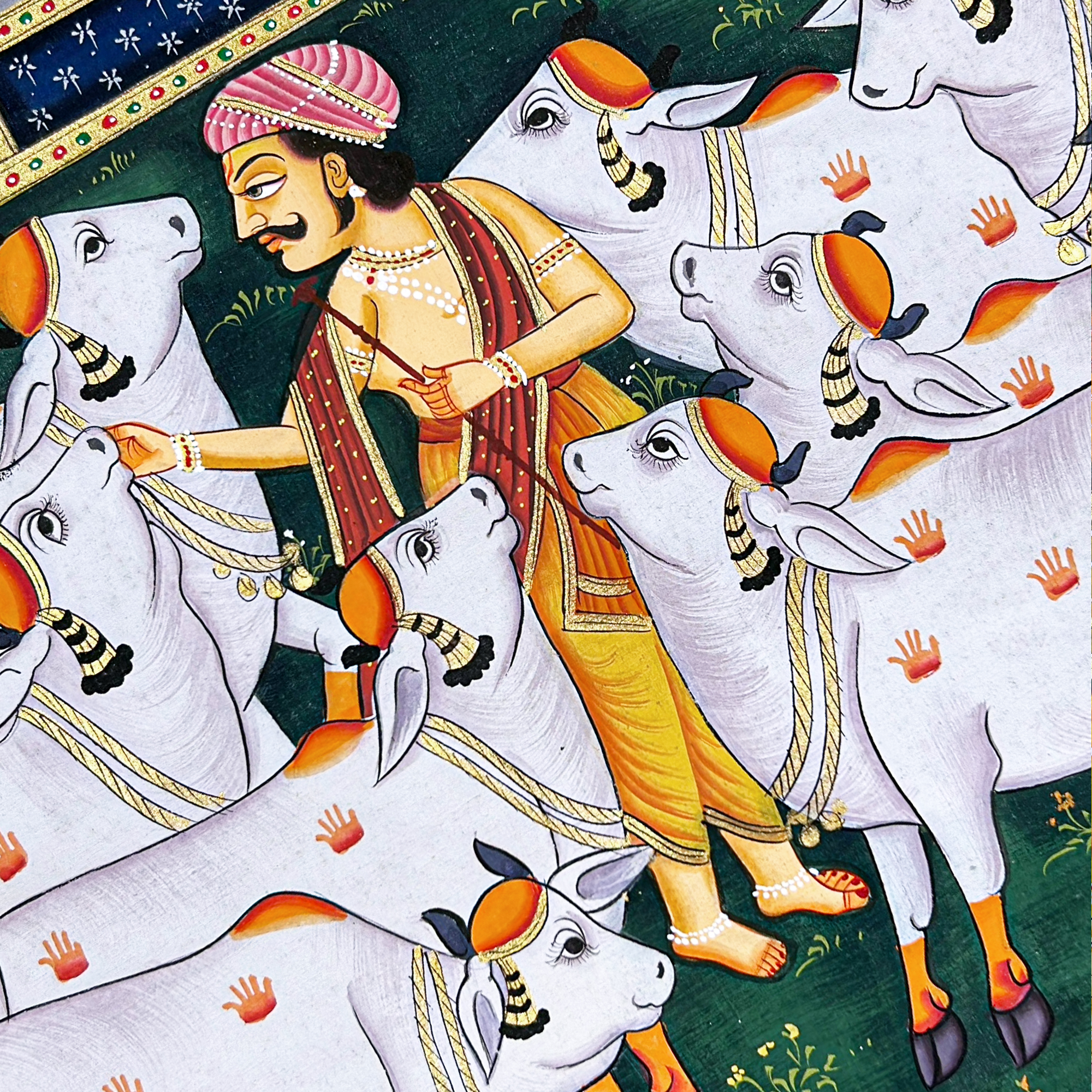 2026 - Pichwai Art - Handmade Shreenathji Raas Leela Pichwai Painting