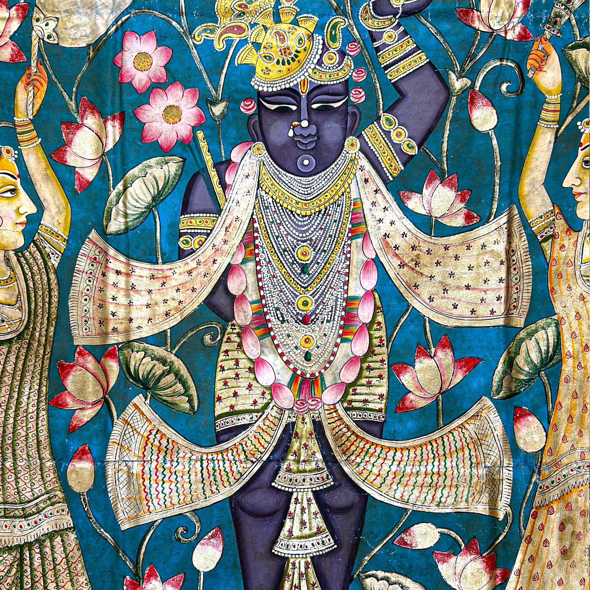 2026 - Pichwai Art - Handmade Sharath Utsav Shreenathji Pichwai Painting