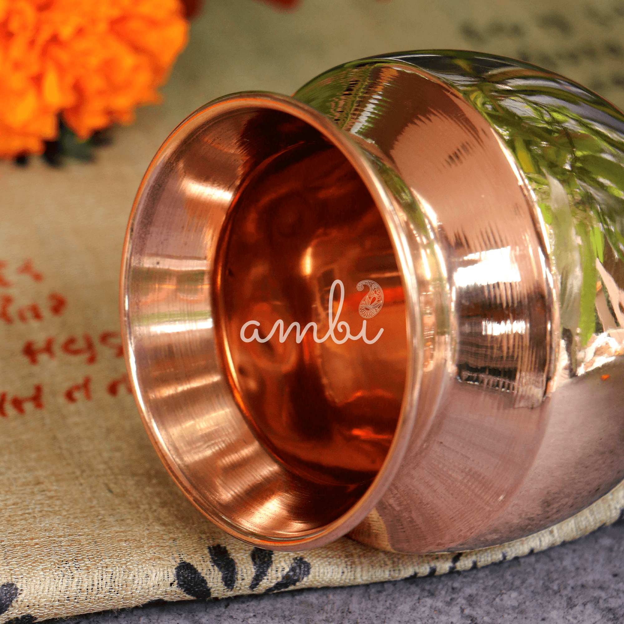 100% Pure Copper Traditional Water Kalash / Lota / Matka - No 1 Size - 600 ML