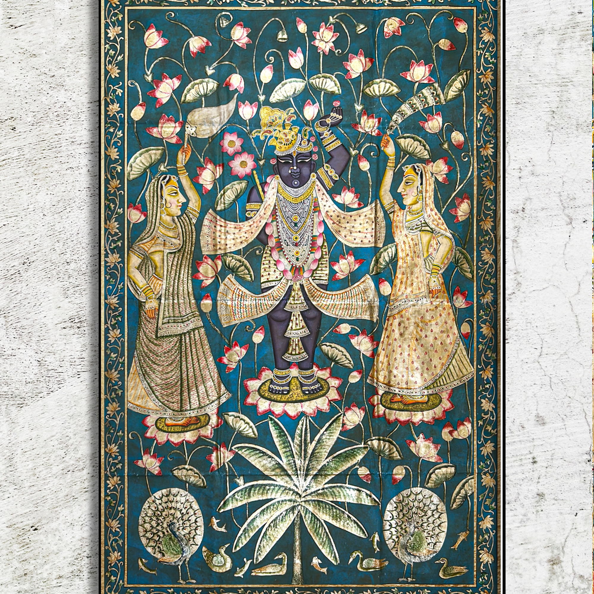 2026 - Pichwai Art - Handmade Sharath Utsav Shreenathji Pichwai Painting
