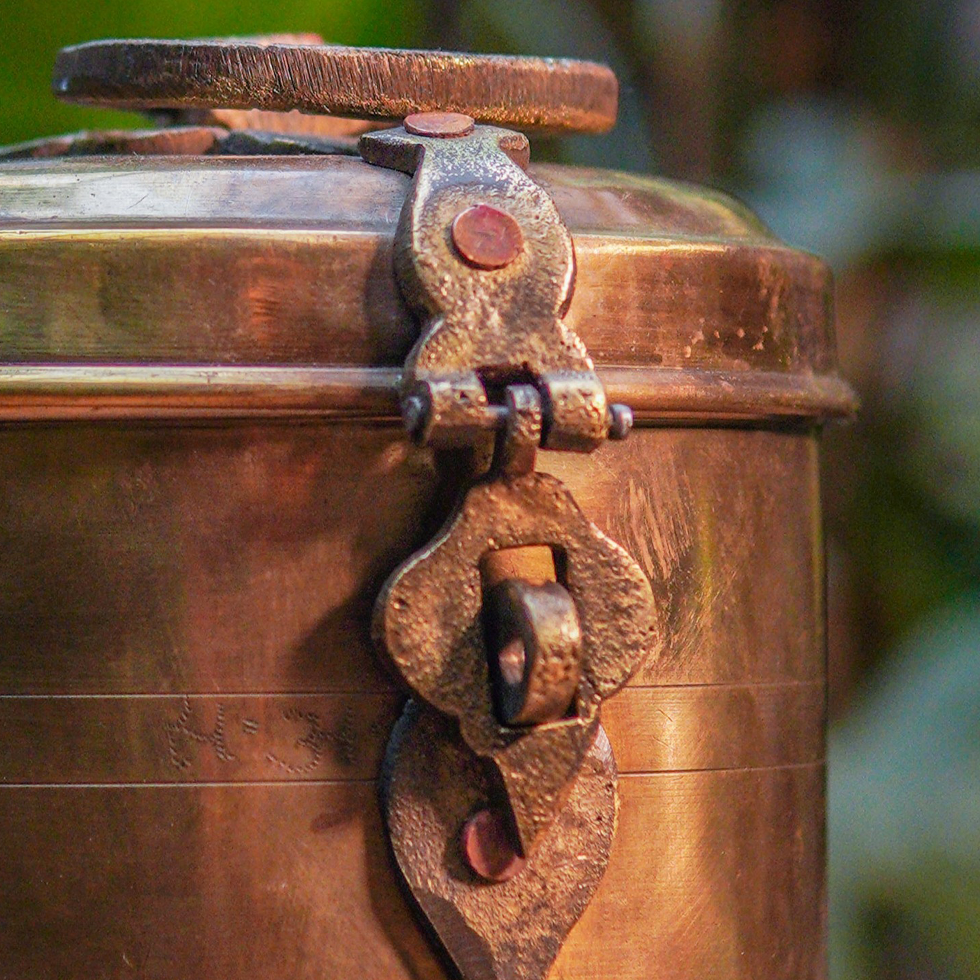 Vintage Brass Storage Box