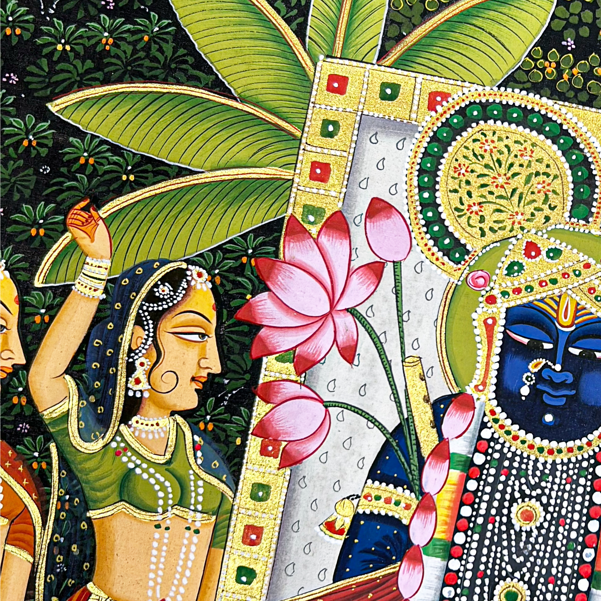 2025 - Pichwai Art - Handmade Shreenathji Raas Leela Pichwai Painting
