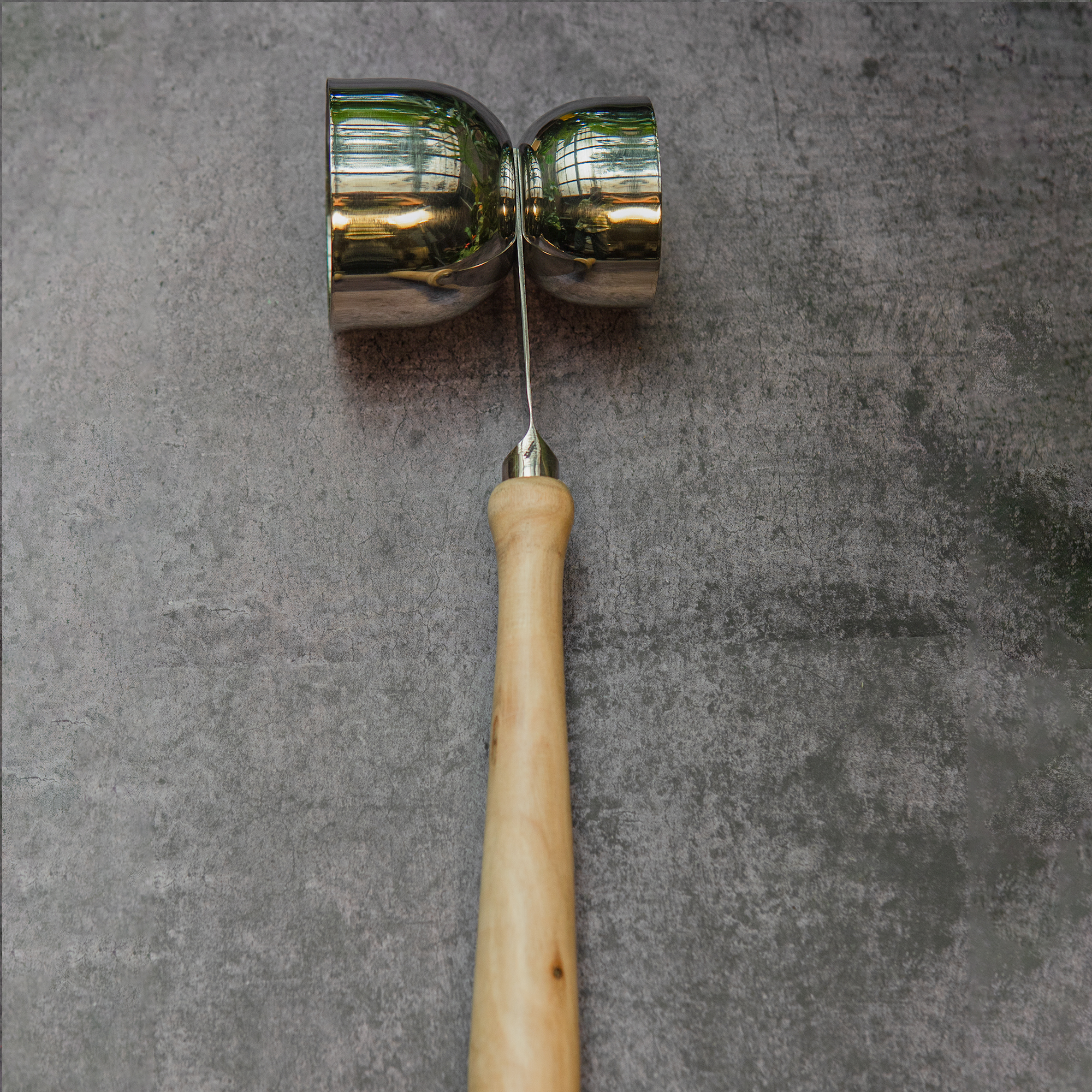 Modern Steel Bar Tools Kit with Wooden Touch - 4 pieces