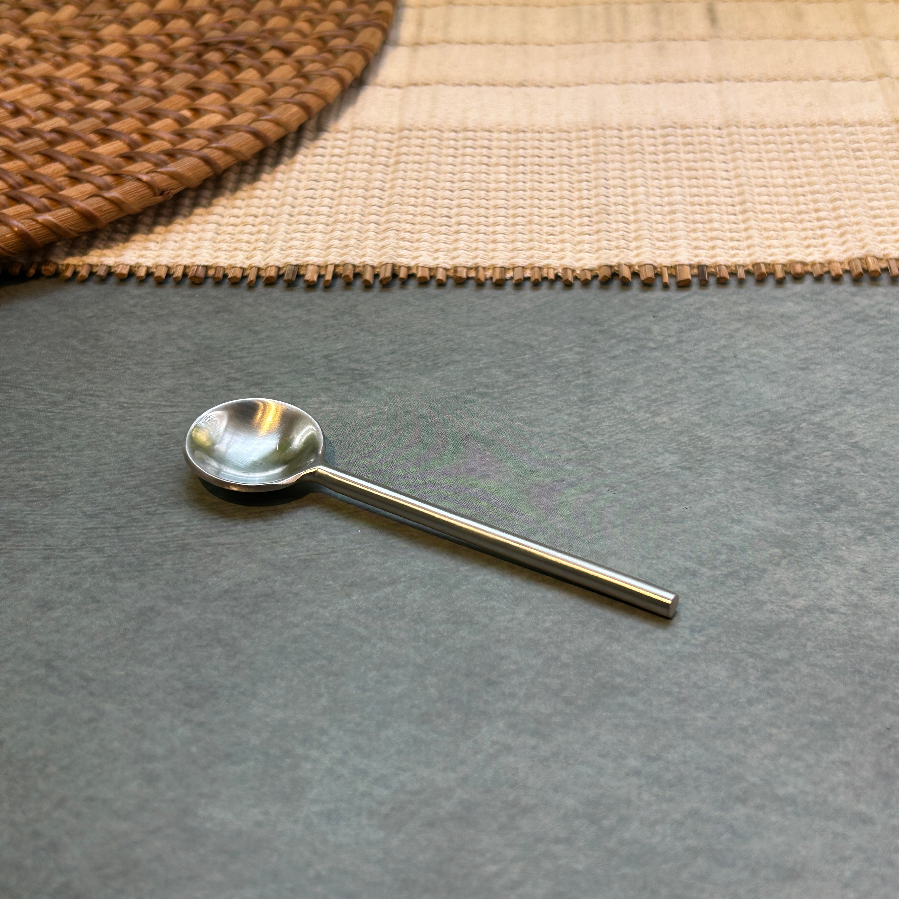 Ambi Pure Brass Round Scoop design Tea and Coffee Spoon | Multipurpose Spoon |