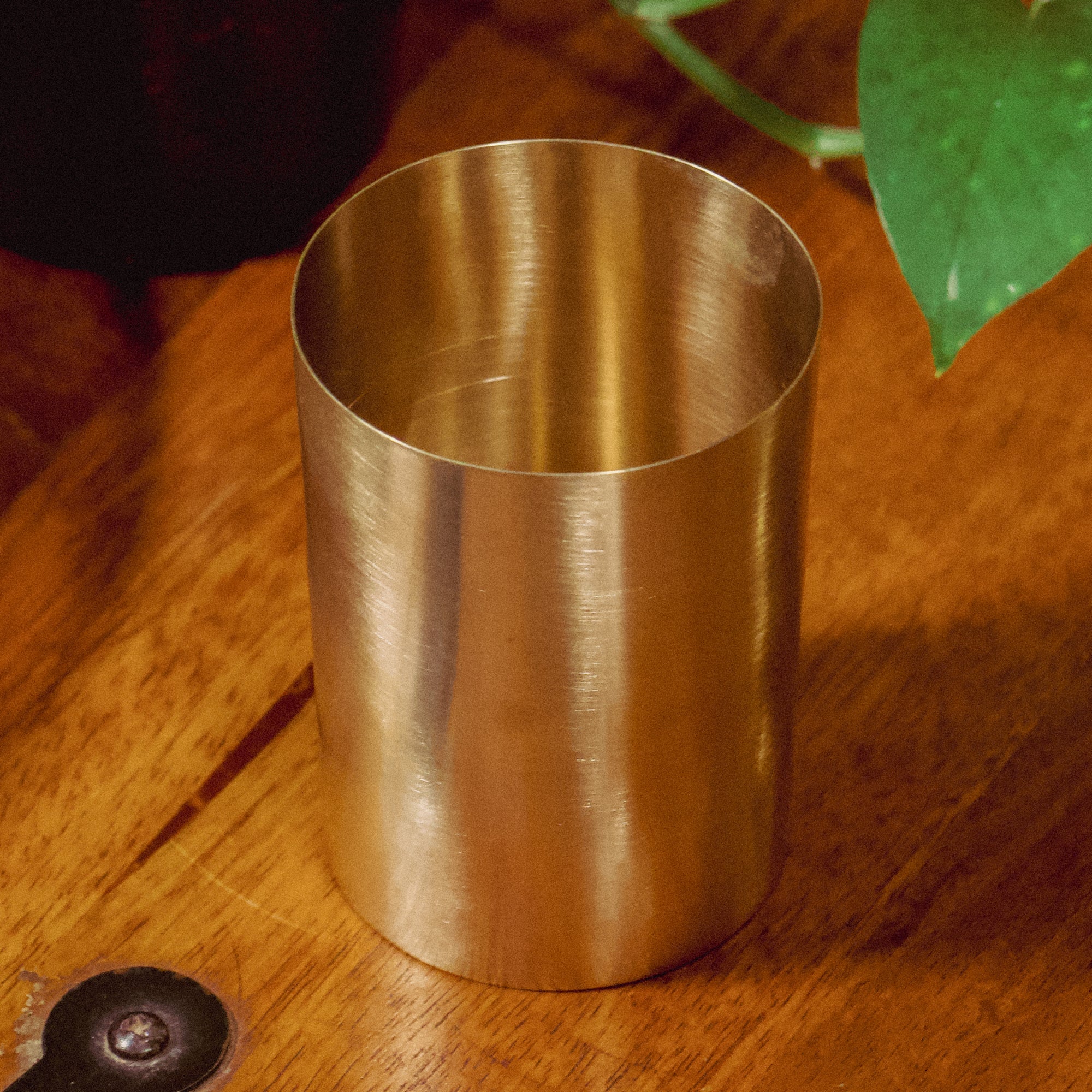Ambi Pure Kansa Straight Edge Glass 250 ML – Heavy Make | 100% Lead-Free Bronze Drinking Glass