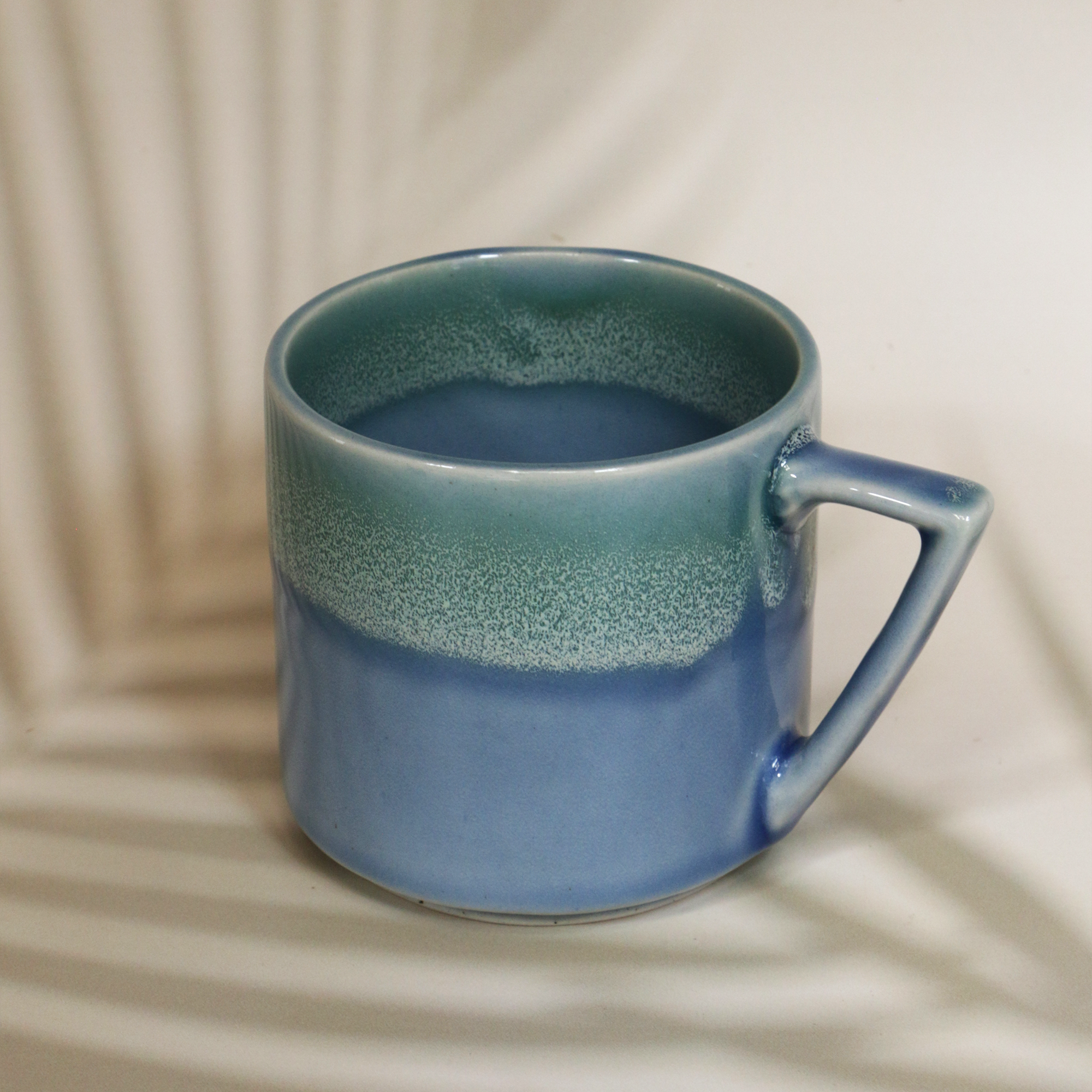 Ambi Handmade Pottery Large Blue Mystic Coffee Mug 350 ml