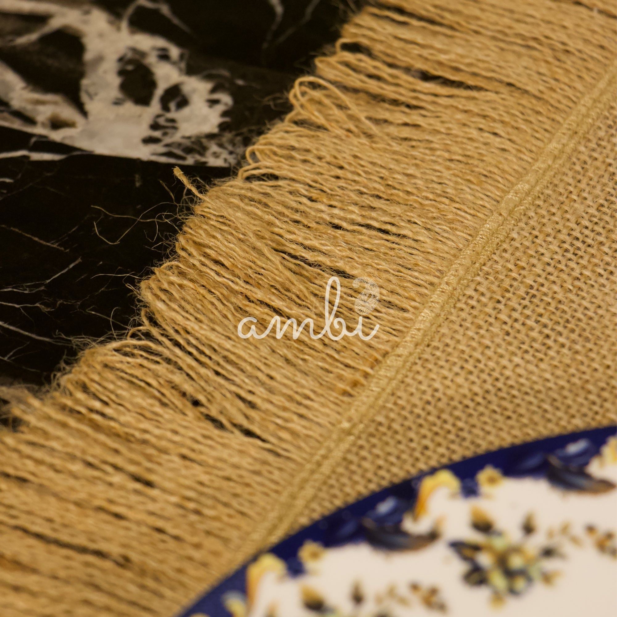 2026 Collection - Handmade Jute Table Runner Set with 6 Table Mats