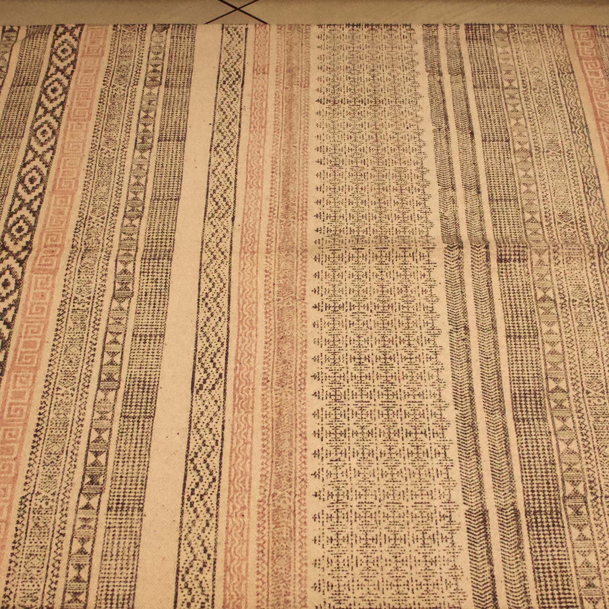 On Sale - Spring Pink Tassels Durrie / Rug featuring Elegance  4 X 6 Ft