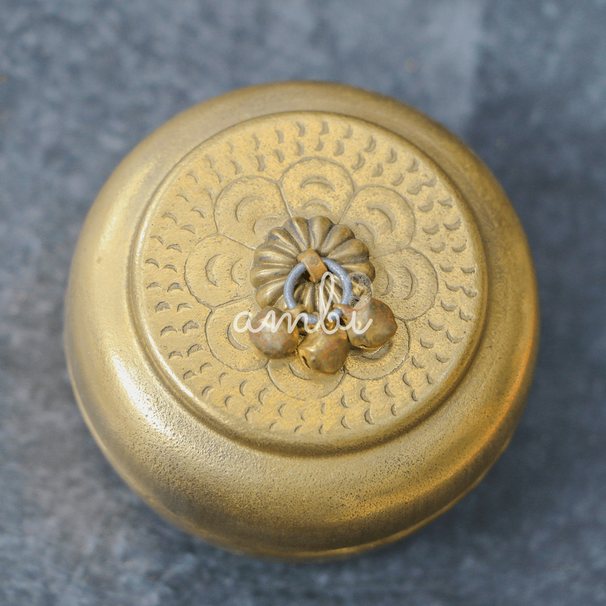 Ambi Brass Vintage Small Trinket Box