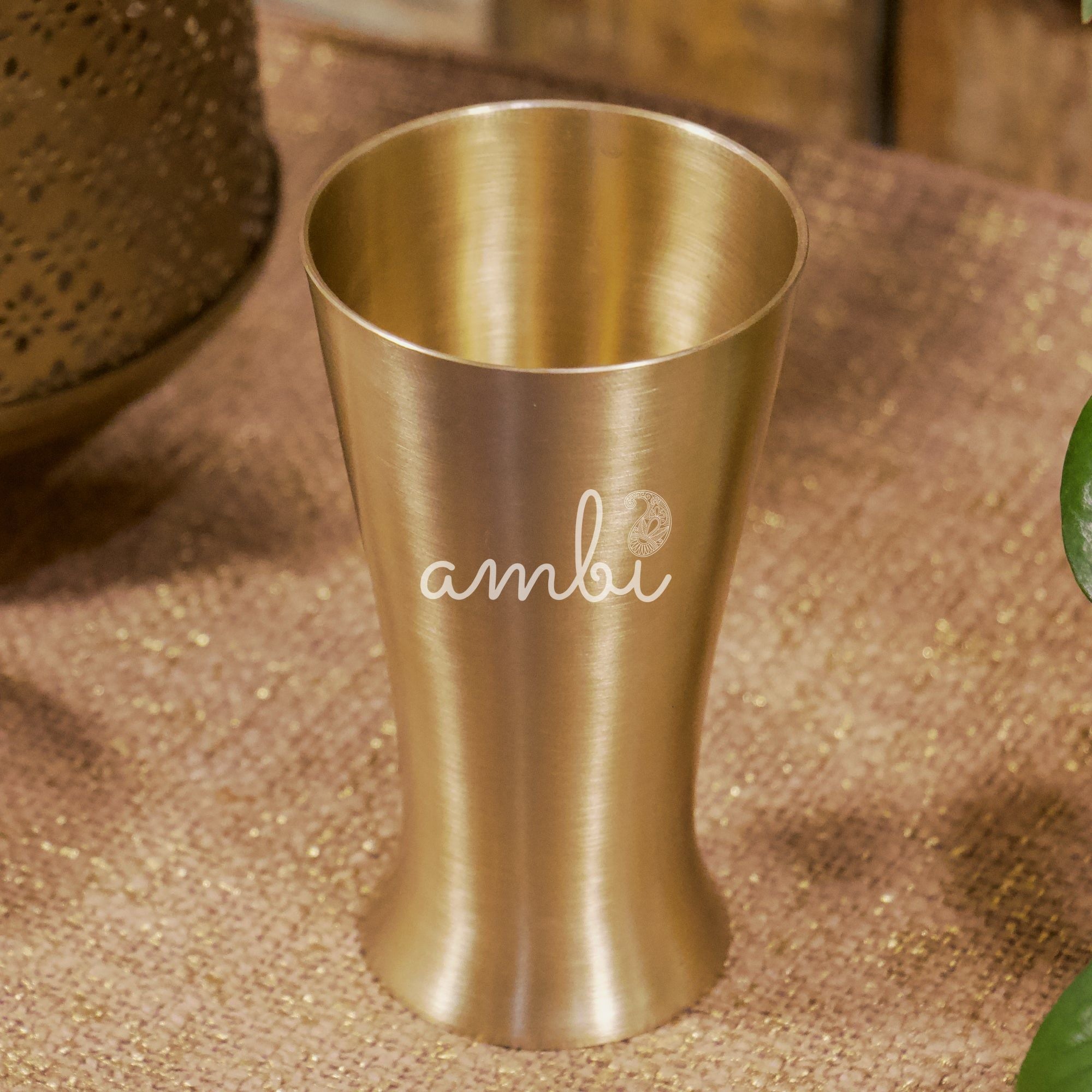 AMBI Royal 100% Pure Lead Free Kansa Glass - 250 ML