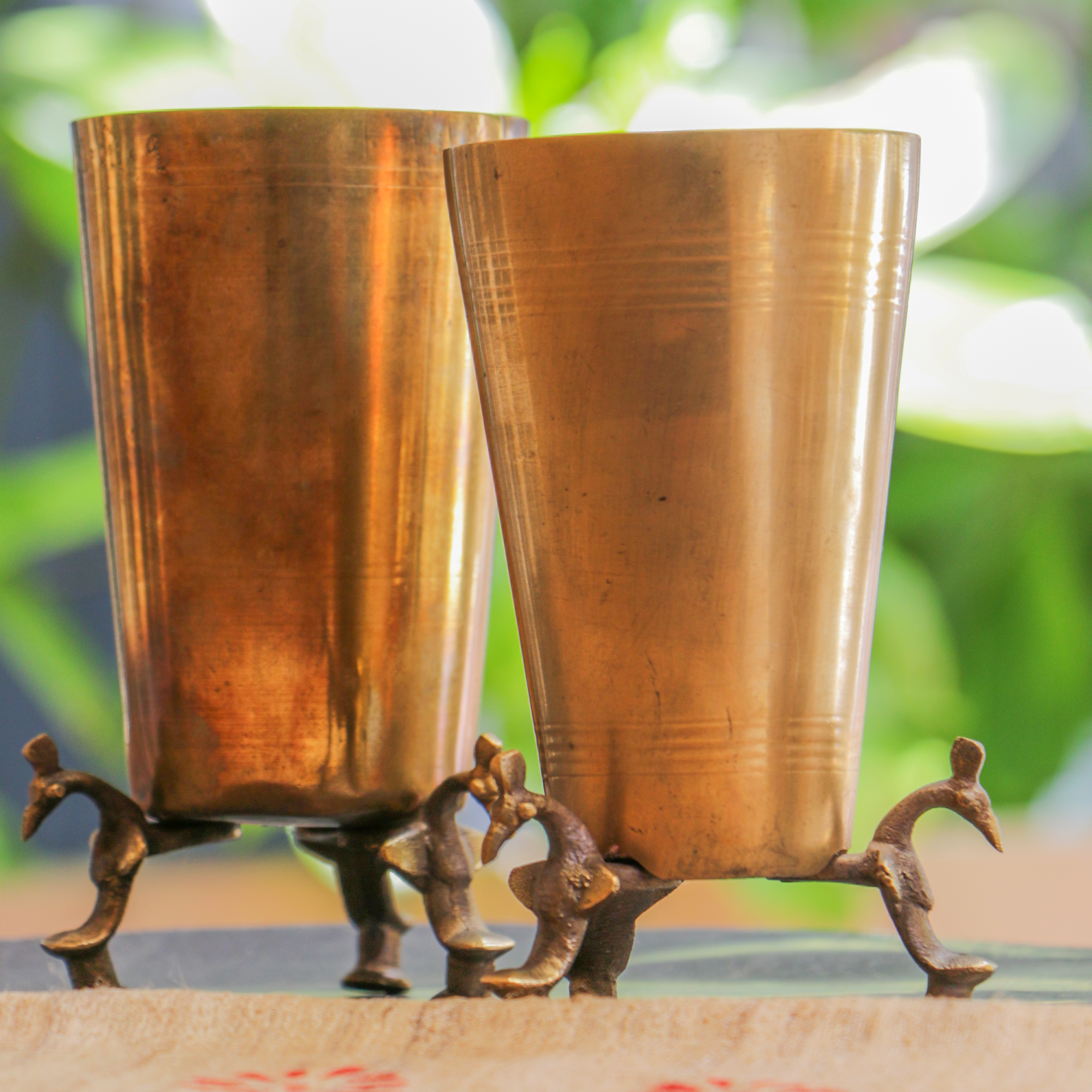 Ambi Pure Brass Vintage Water Glass