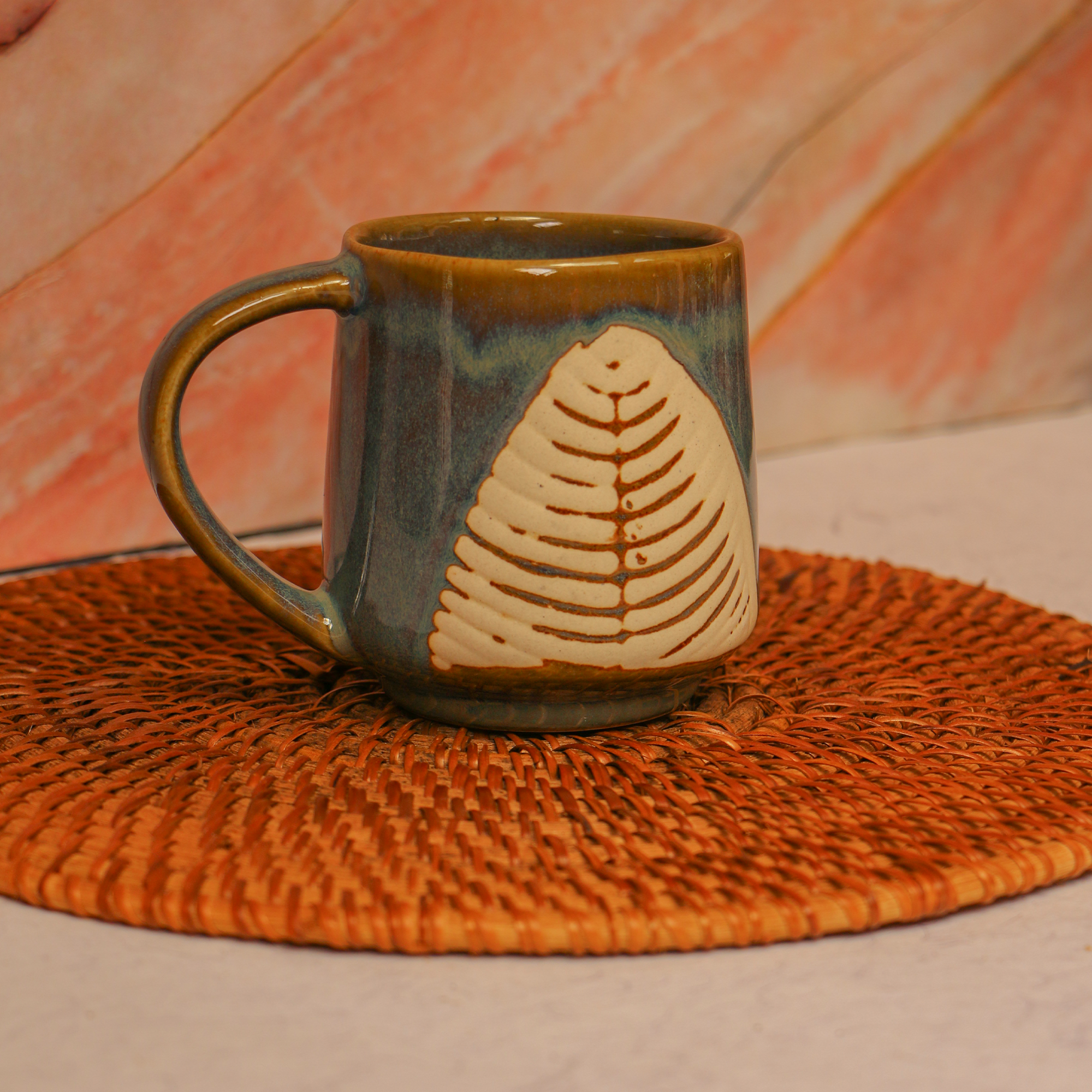 2026 - Leaf Style Coffee Mug Large 300 ml | Set of 2