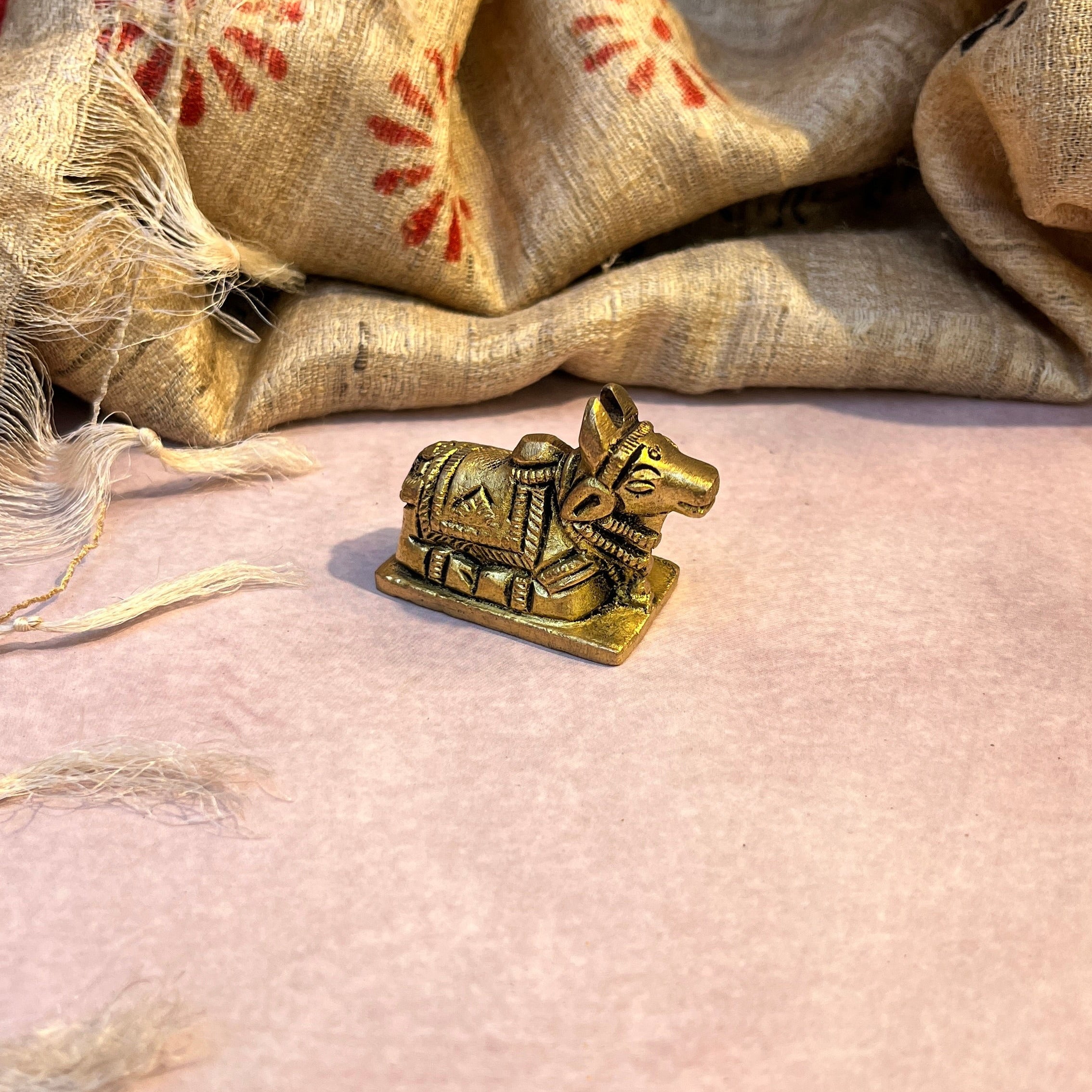 Ambi Pure Brass Nandi Maharaj Murti - 101 Grams