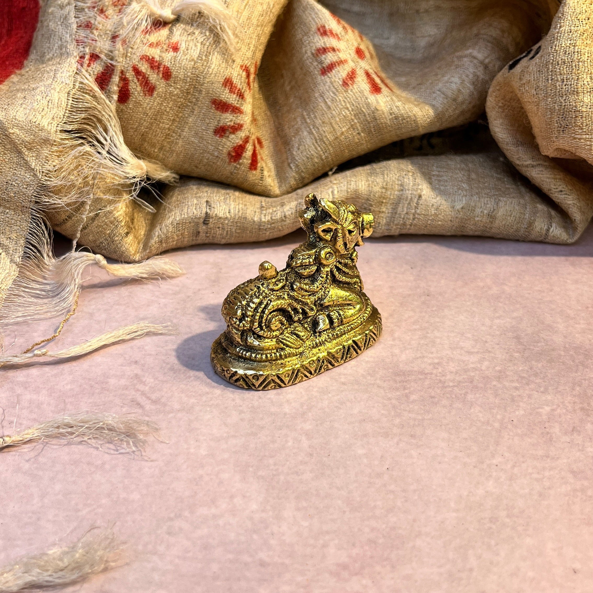 Ambi Pure Brass Nandi Maharaj Murti - 124 Grams