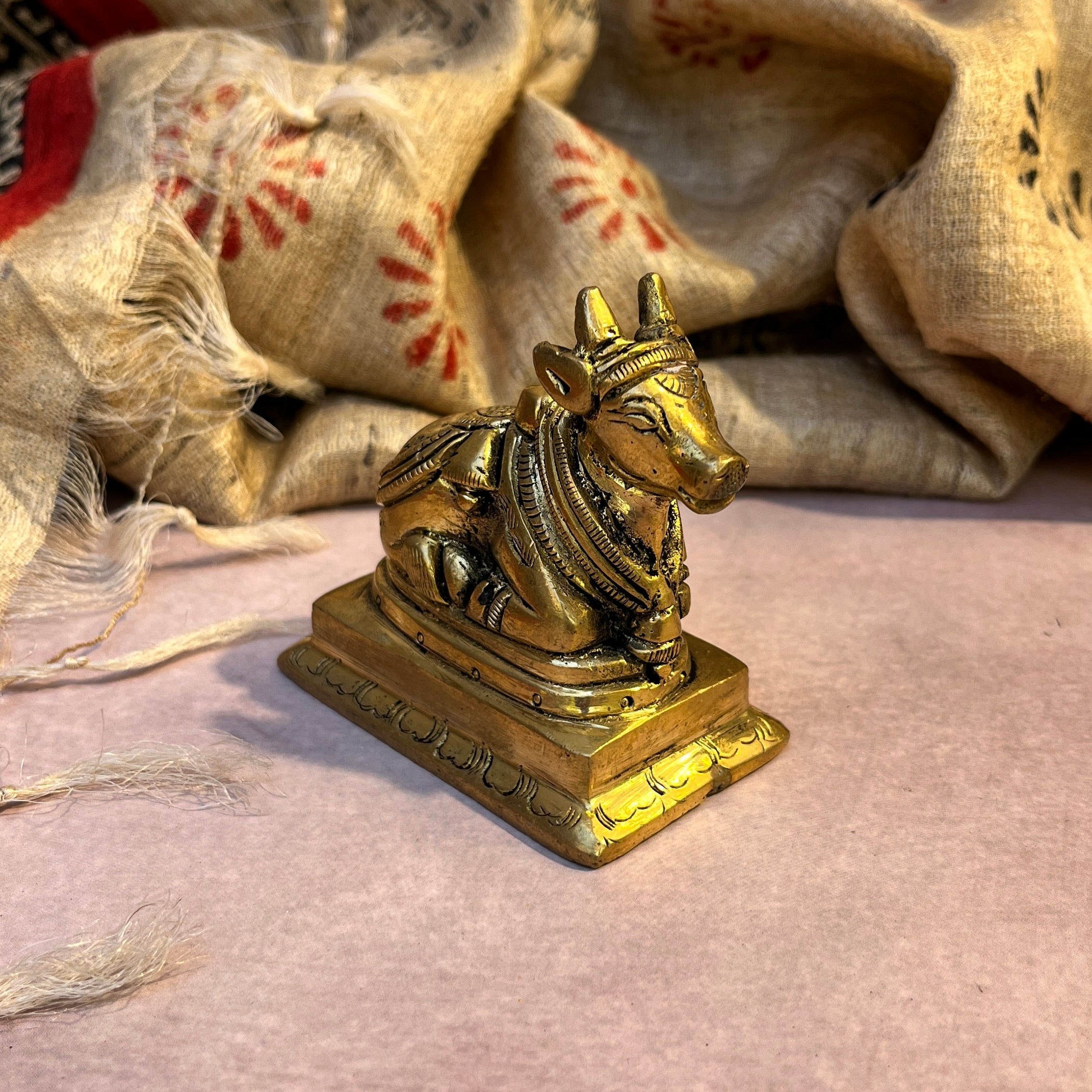 Ambi Pure Brass Nandi Maharaj Murti - 447 Grams