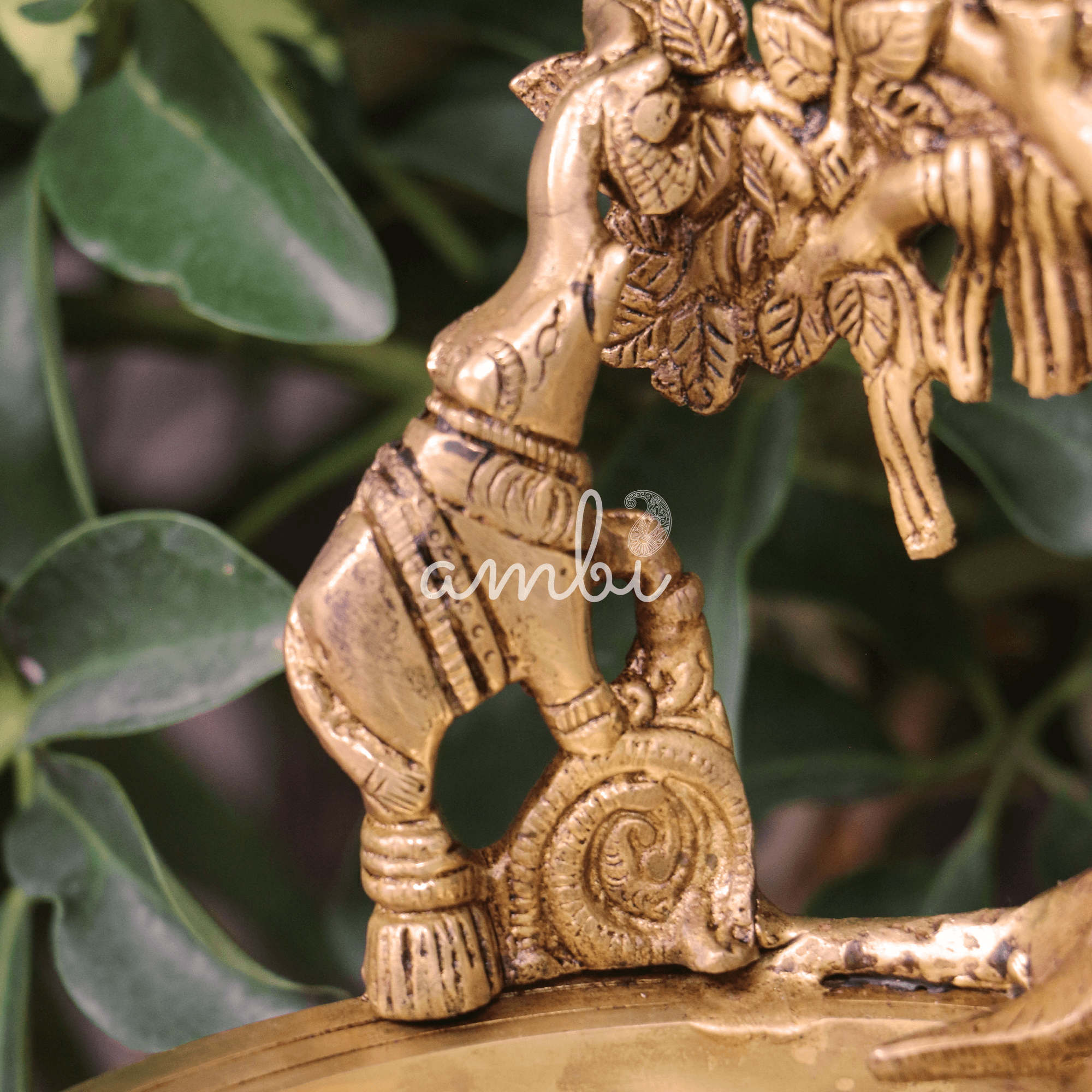 Pure brass Ethnic Traditional Tree of Life Large Urli