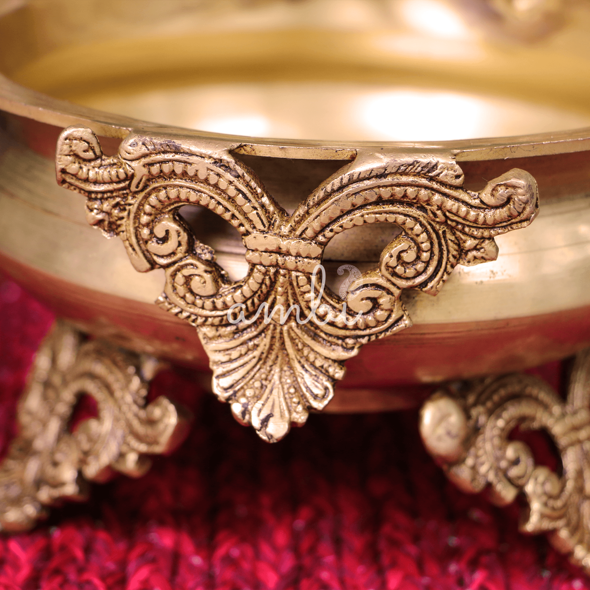 Pure brass Ethnic Traditional Tree of Life Large Urli