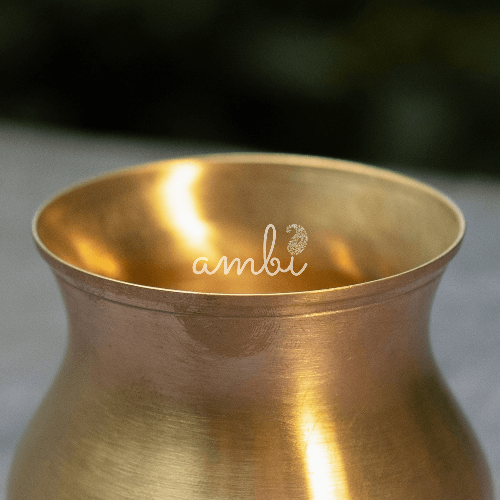 100% Pure and Elegant Brass Lota Medium - 250 ML Capacity - Puja / Suryanamaskar