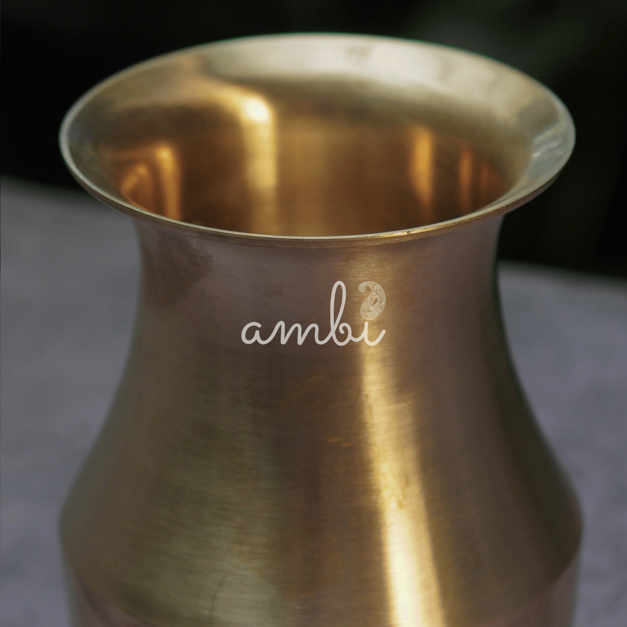 Elegant Traditional Pure 100% Lead Free Kansa Parsi Lota -Tumbler / Glass - 470 ML