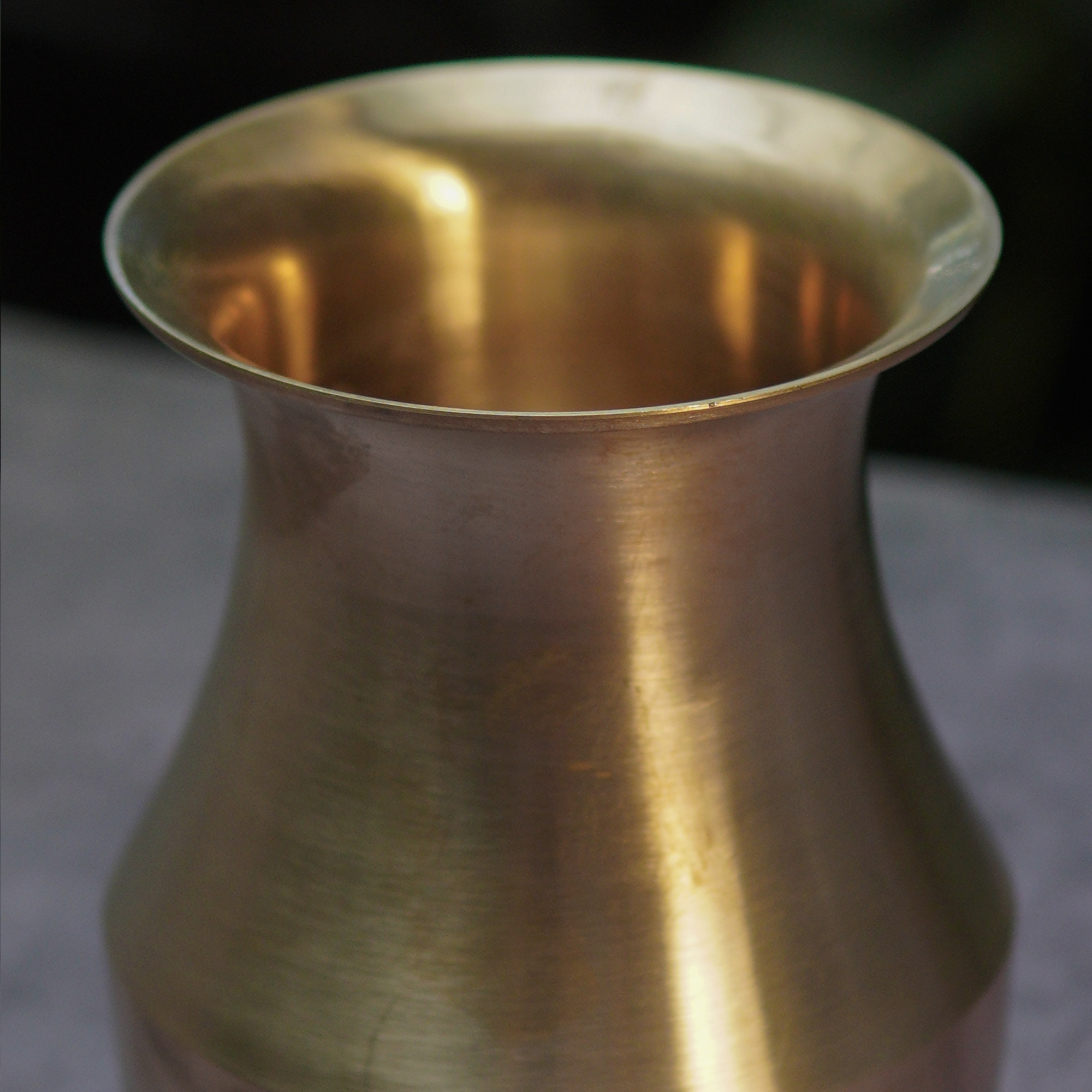 Elegant Traditional Pure 100% Lead Free Kansa Parsi Satari Big Lota -Tumbler / Glass - 470 ML